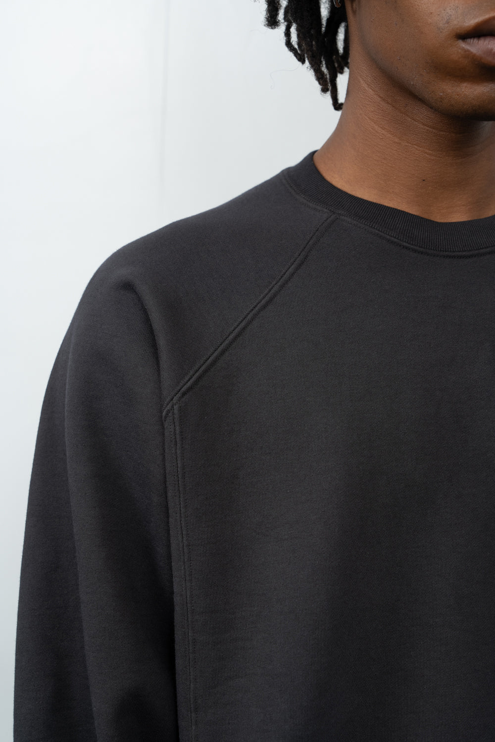 HEAVY GUSSET CREWNECK - ANTHRACITE