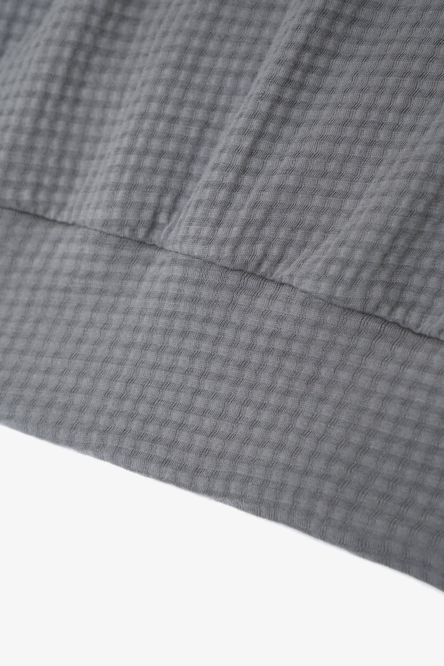 2-PLY GAUZE CREWNECK - PEWTER