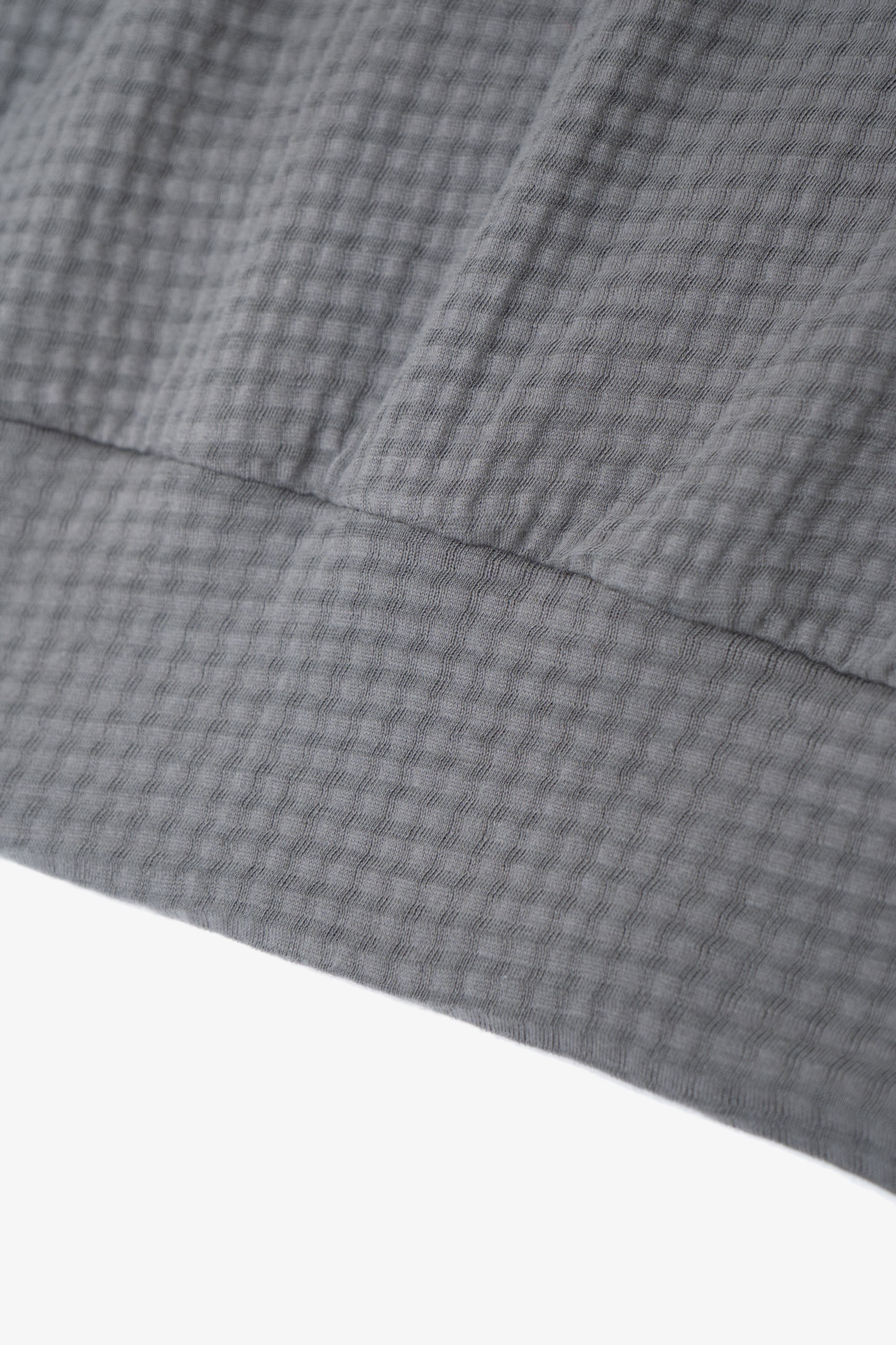 2-PLY GAUZE CREWNECK - PEWTER