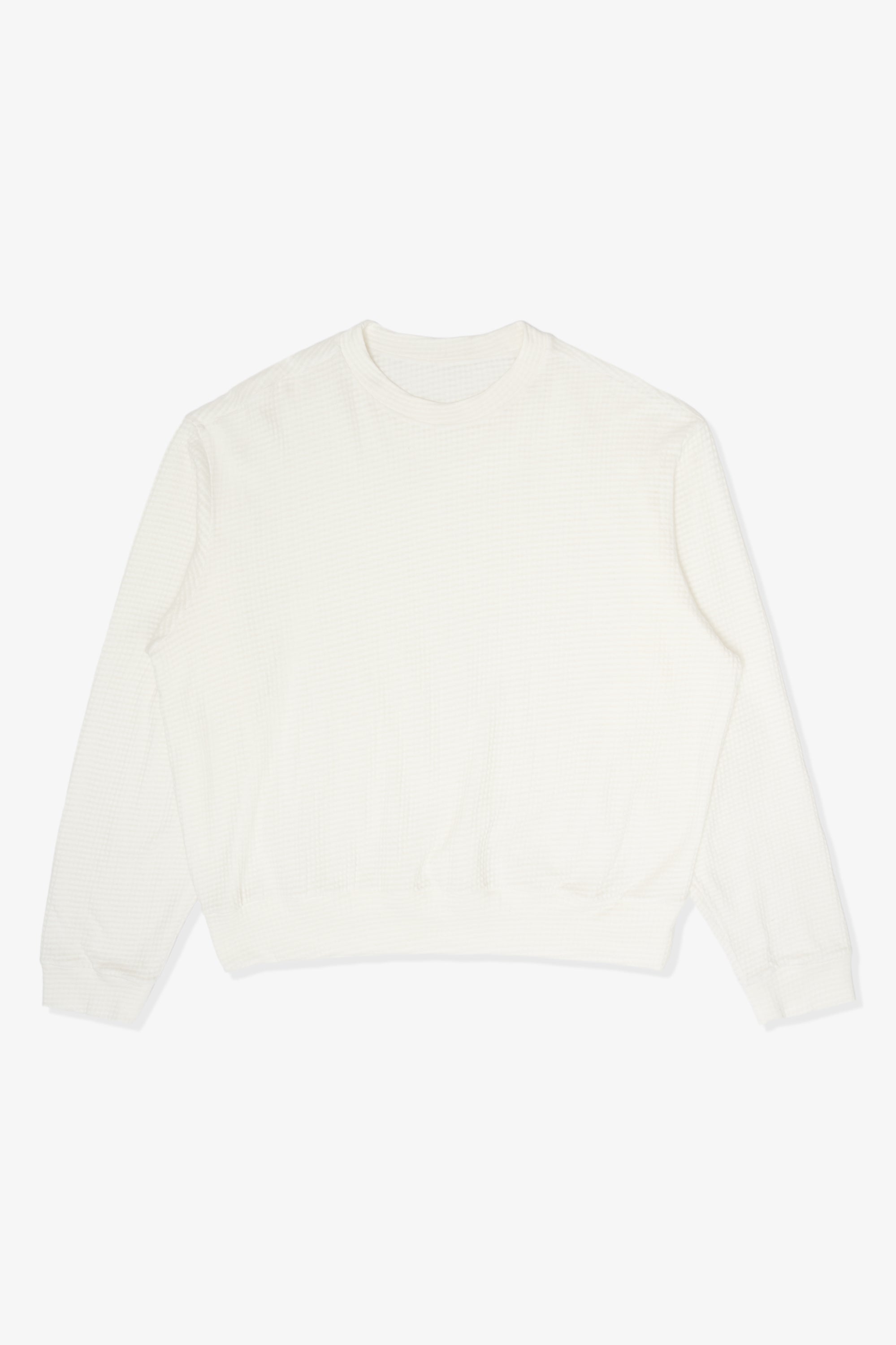2-PLY GAUZE CREWNECK - WHITE – LADY WHITE CO.