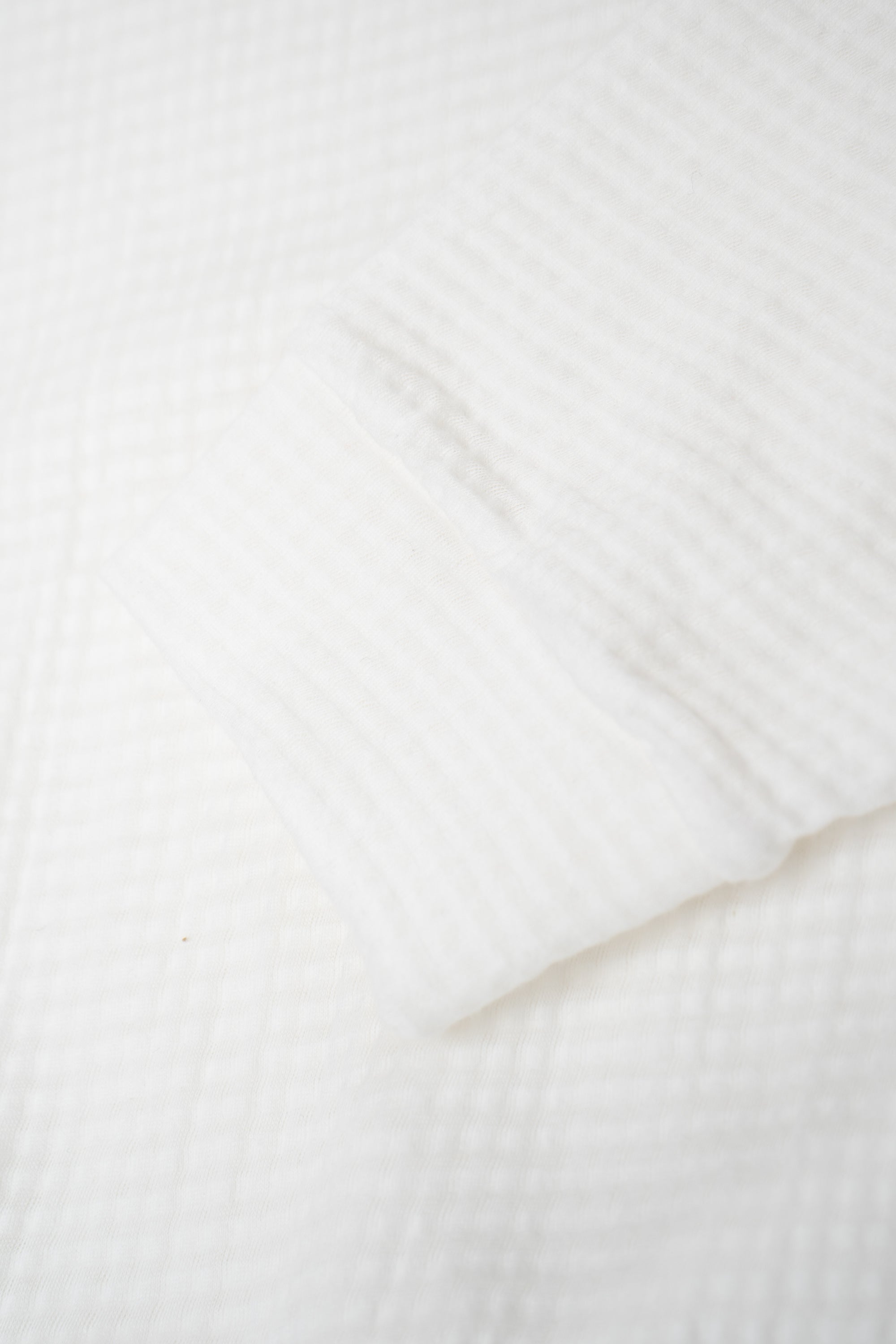 2-PLY GAUZE CREWNECK - WHITE