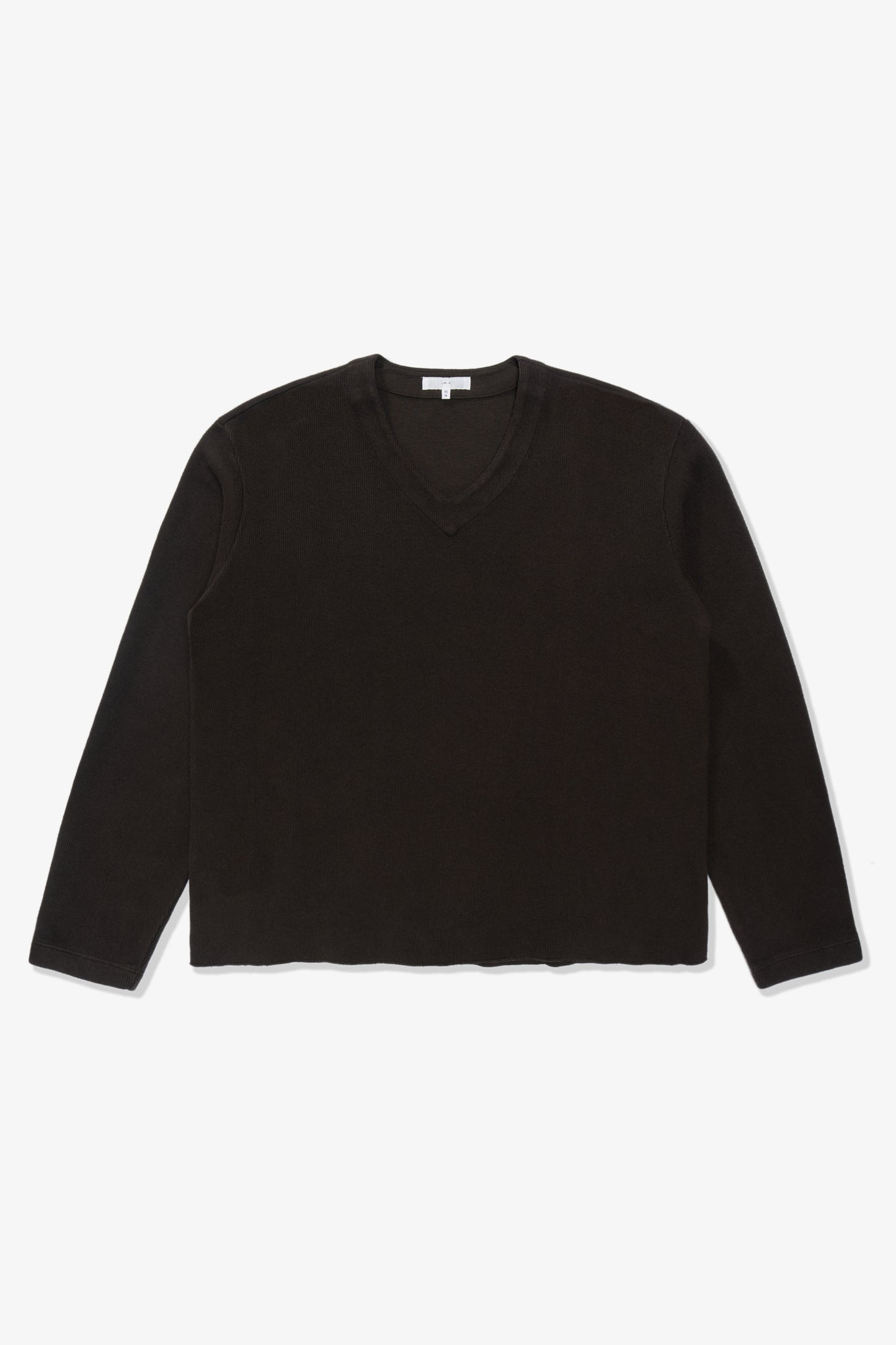 CROPPED V-NECK SWEATER - TIMBER