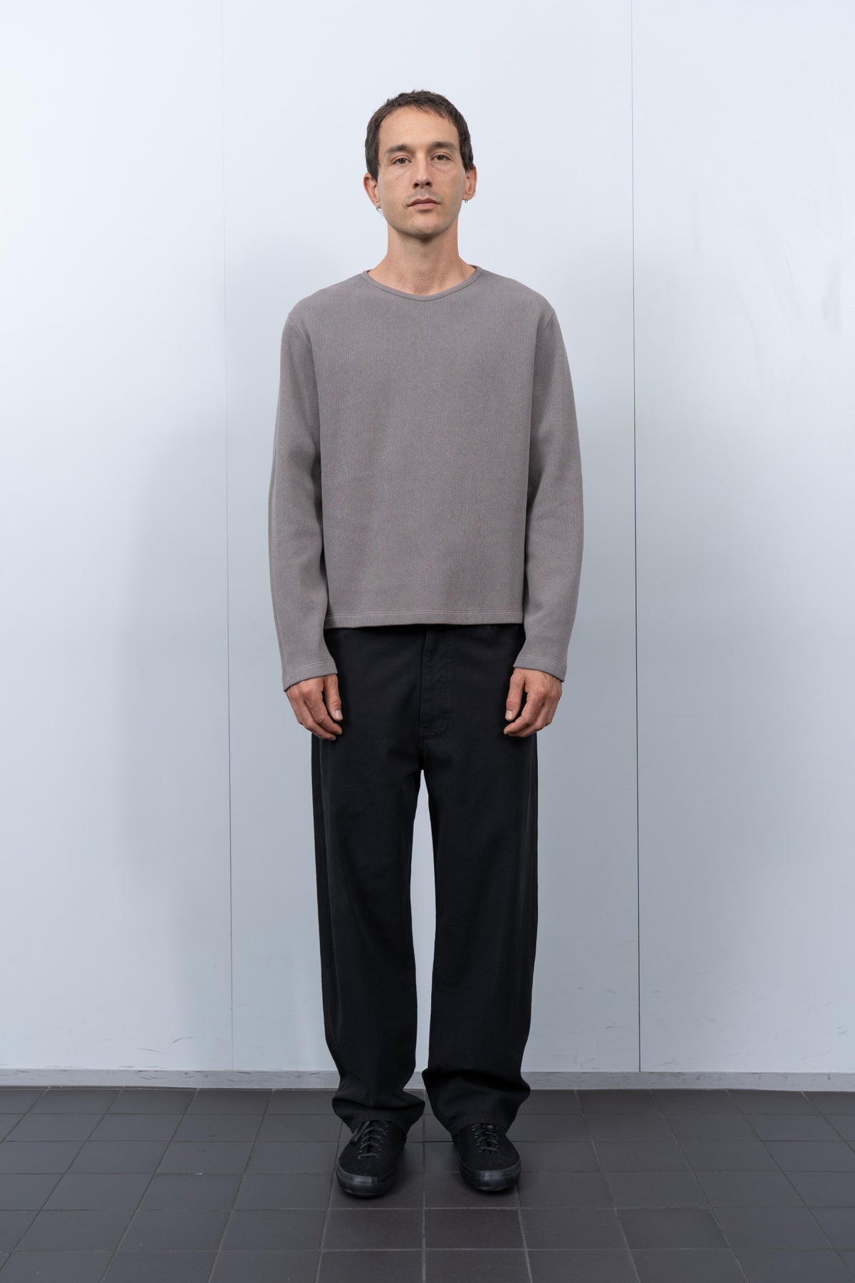 RINGER SWEATER - ANVIL GREY