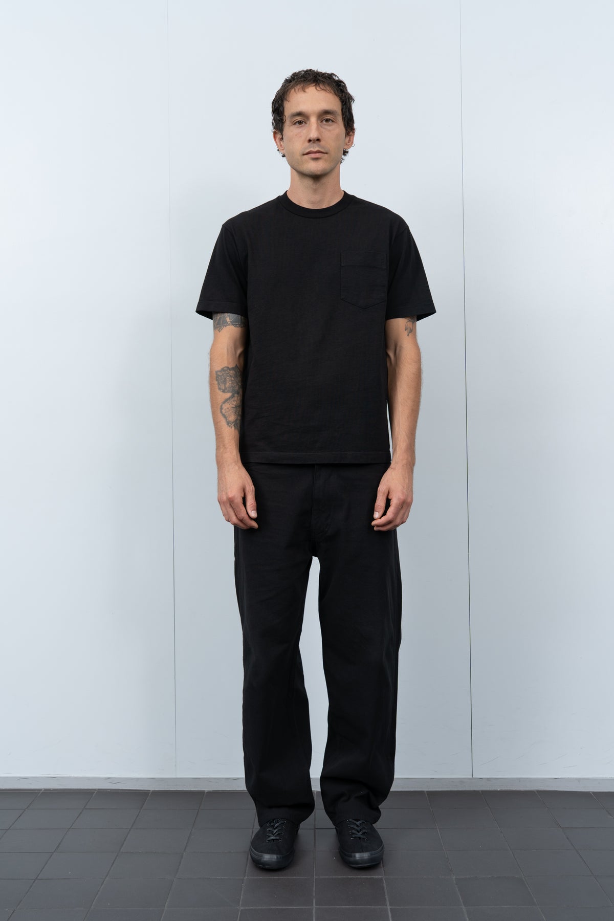 MUNICIPAL POCKET T-SHIRT - BLACK