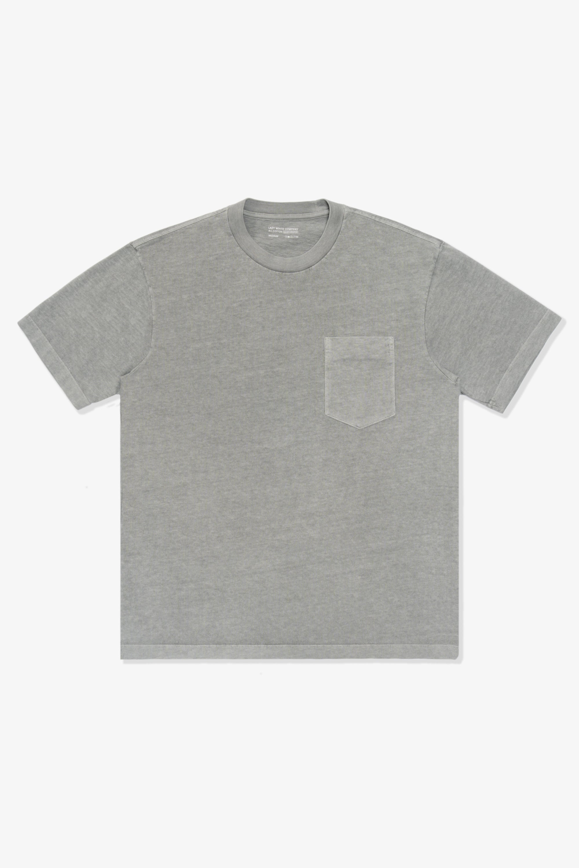MUNICIPAL POCKET T-SHIRT - PIGMENT CHALK