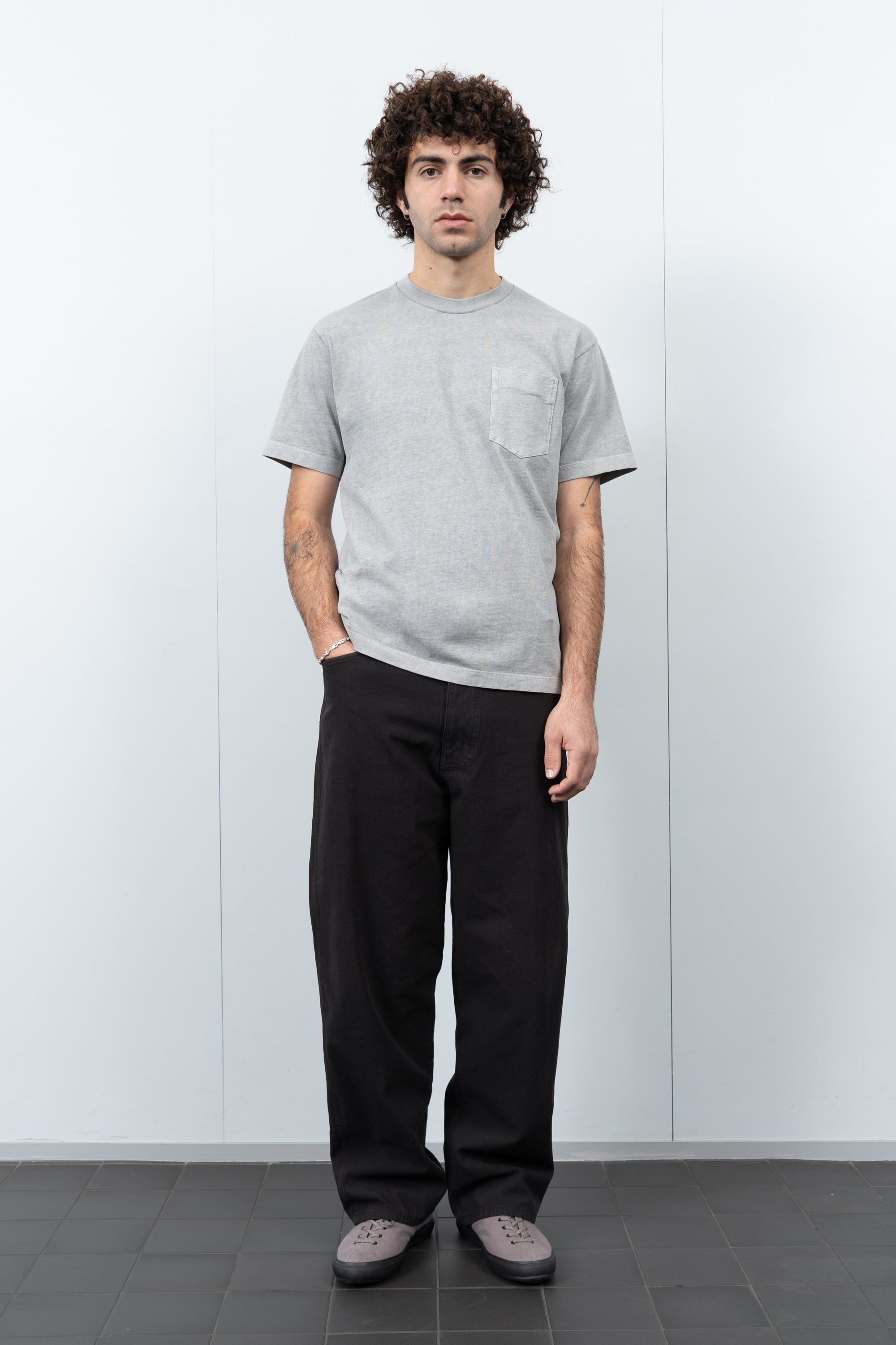 MUNICIPAL POCKET T-SHIRT - PIGMENT CHALK