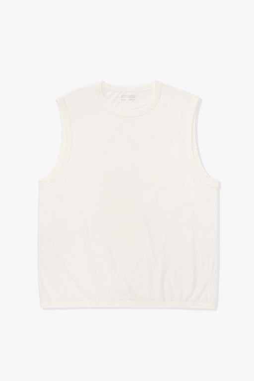 SLEEVELESS T-SHIRT - WHITE