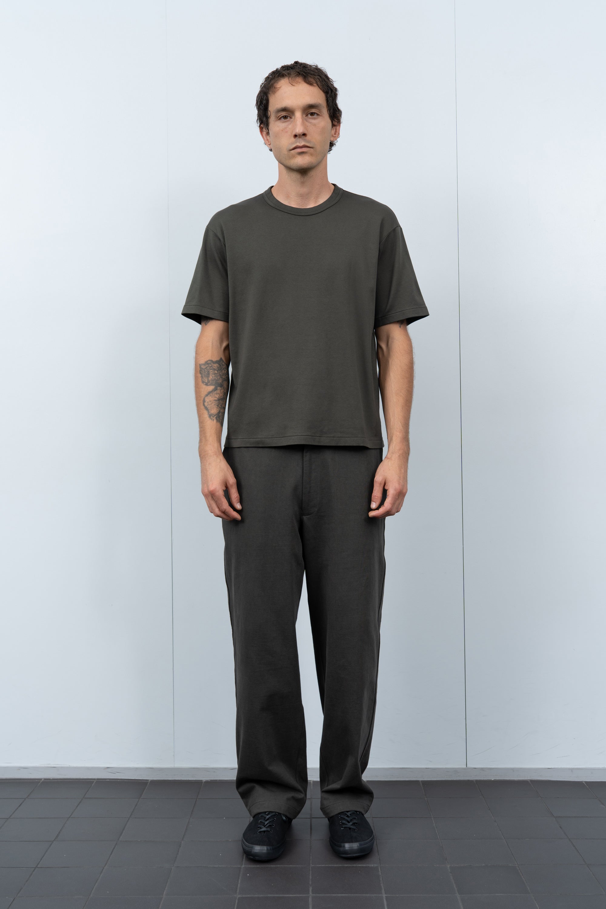 PIMA LOCK T-SHIRT - GRANITE