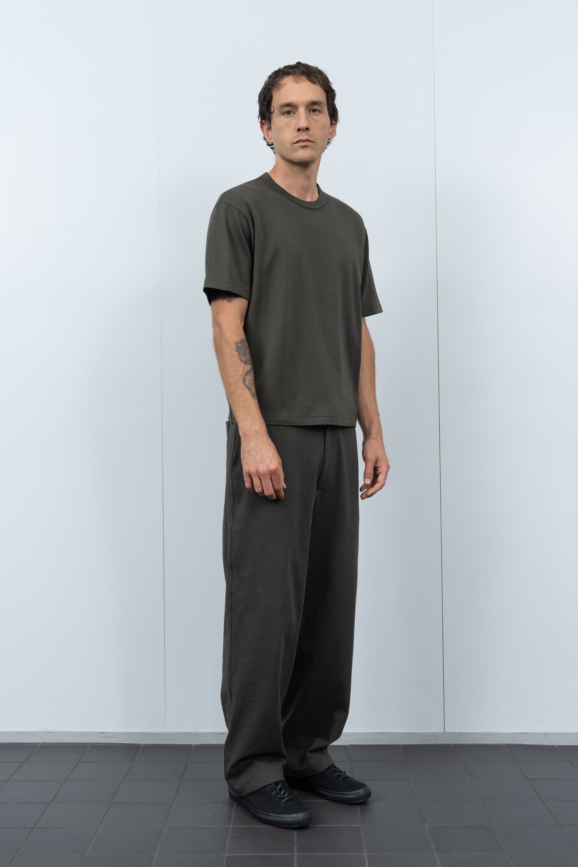 PIMA LOCK T-SHIRT - GRANITE
