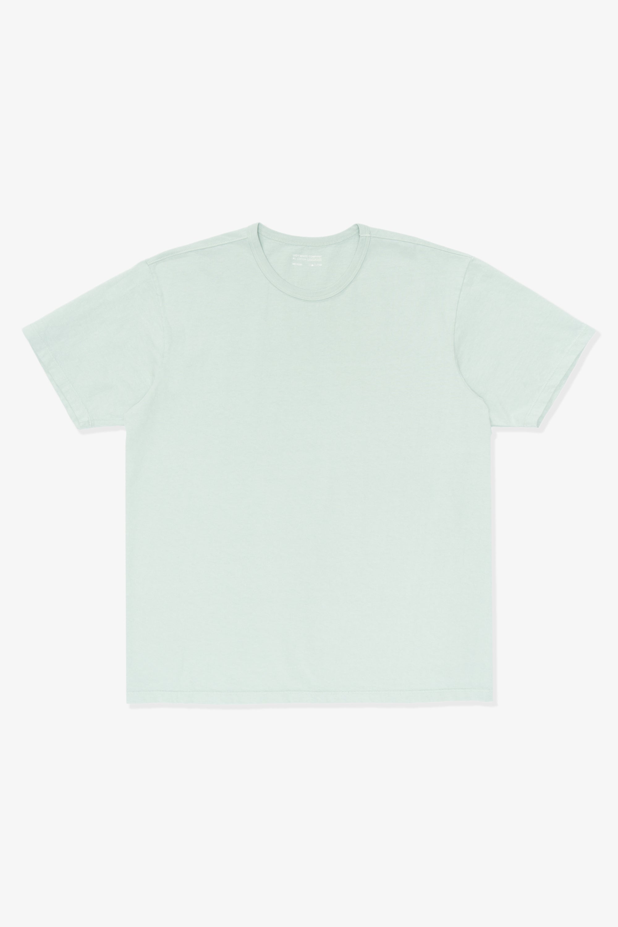 Overhead lay-flat image of LW101 Our T-shirt.