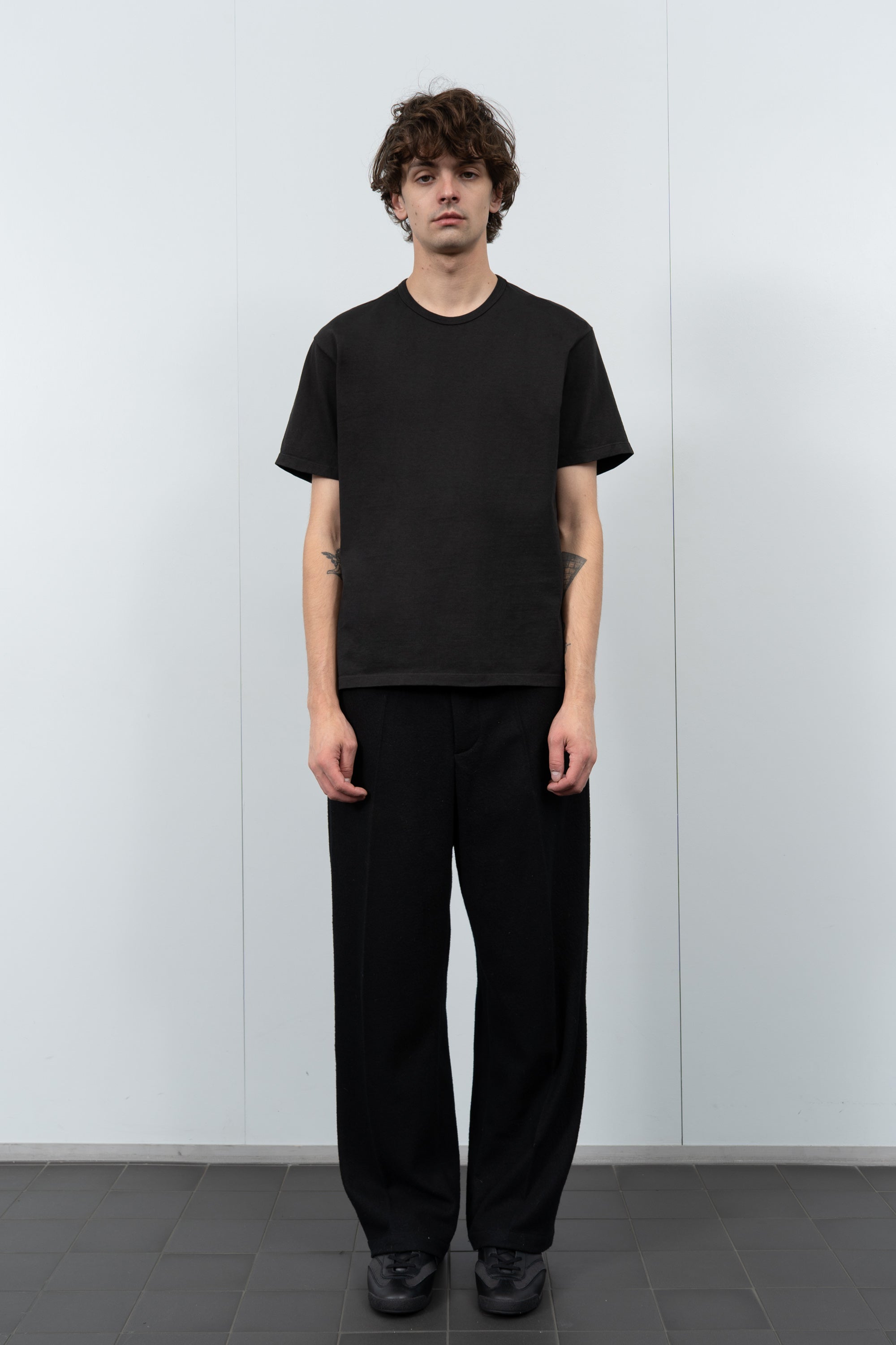 Full length lay-flat of LW101 Our T-shirt in shadow