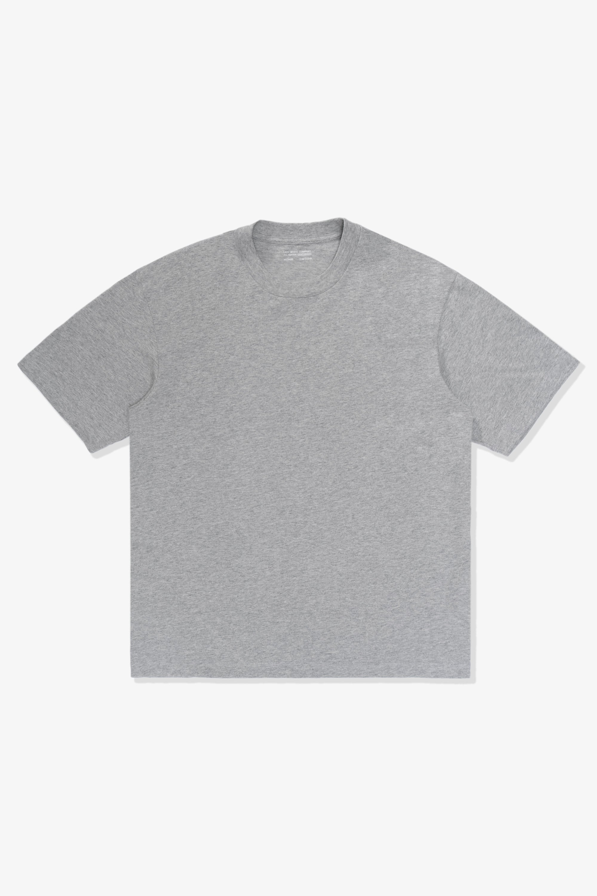 Front-facing flat overview of LW102 Municipal T-shirt in Heather Grey