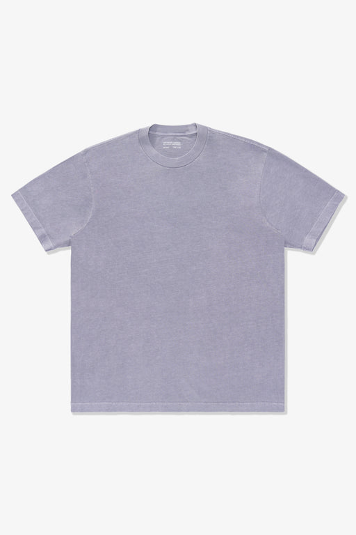 Full-length lay-flat photo of LW102 Municipal T-shirt in lilac grey