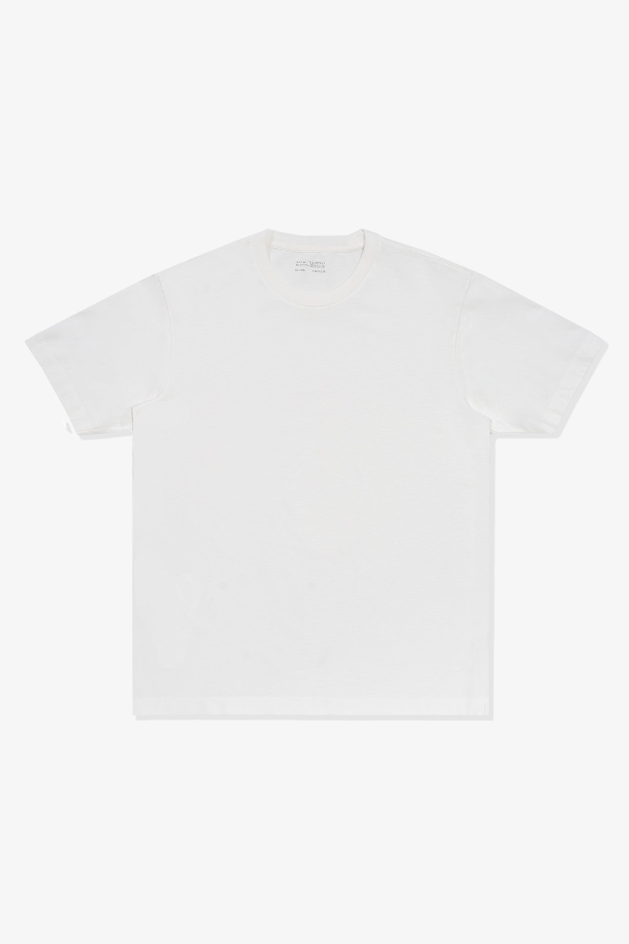 Front-facing flat overview of LW102 Municipal T-shirt in White
