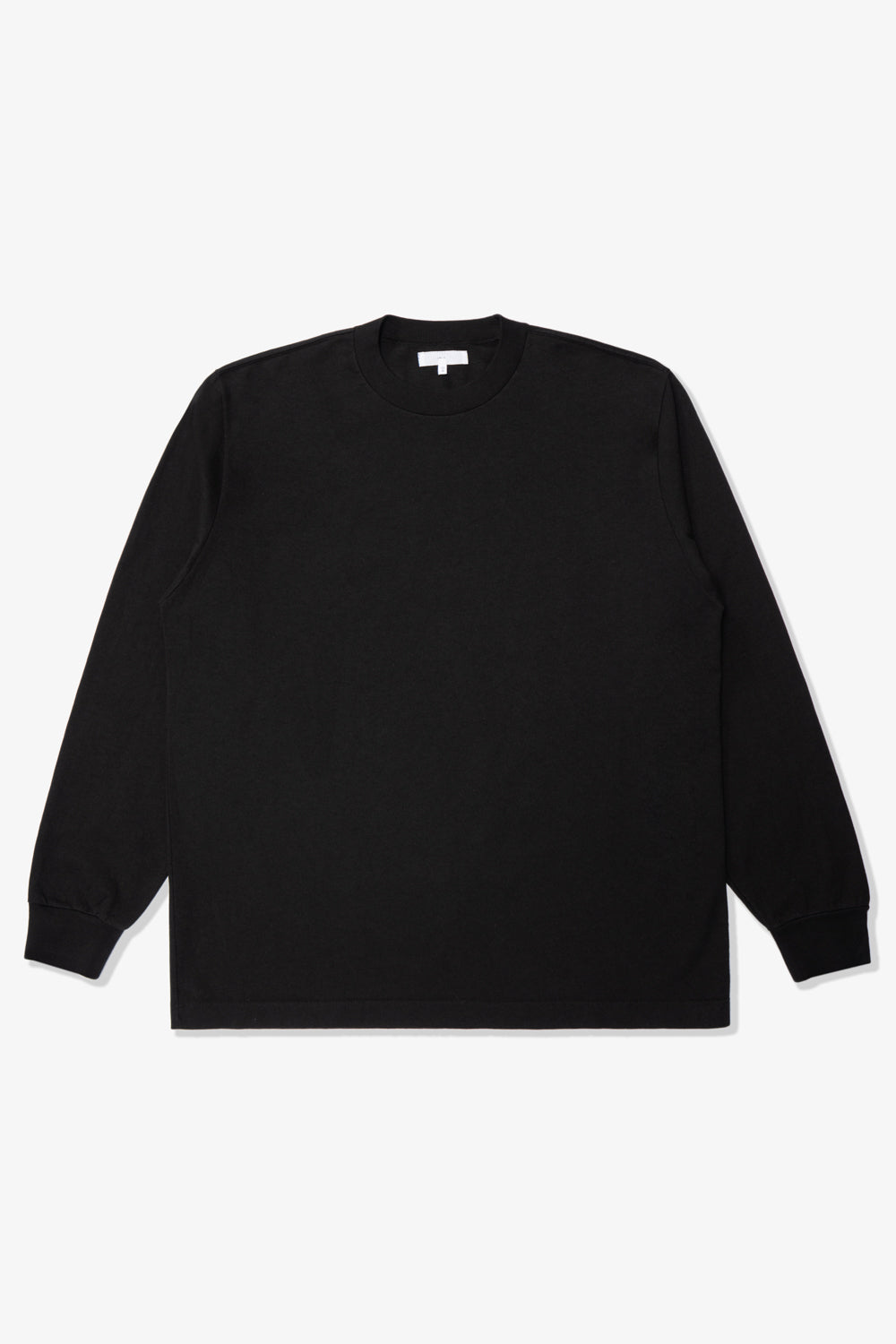 Full-length lay-flat photo of LW102LS LS Municipal Pocket T-shirt in black