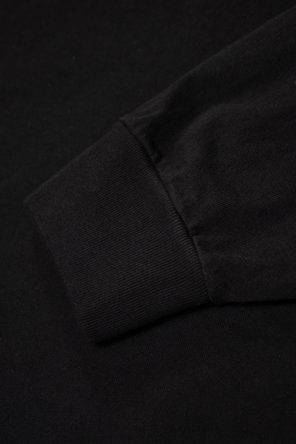 Close-up of cuff of LW102LS LS Municipal Pocket T-shirt in black