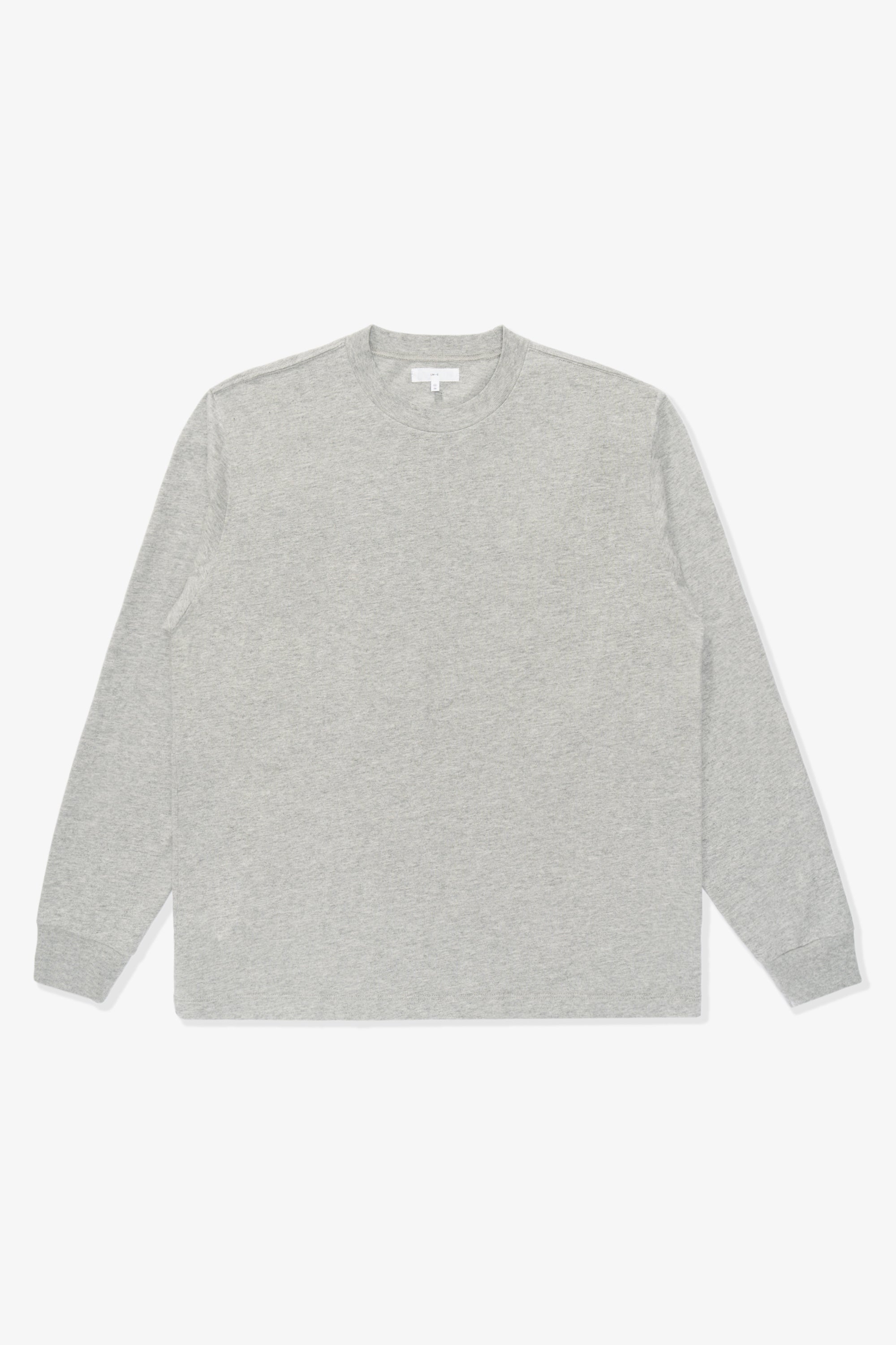 Full-length lay-flat photo of LW102LS LS Municipal Pocket T-shirt in heather gray