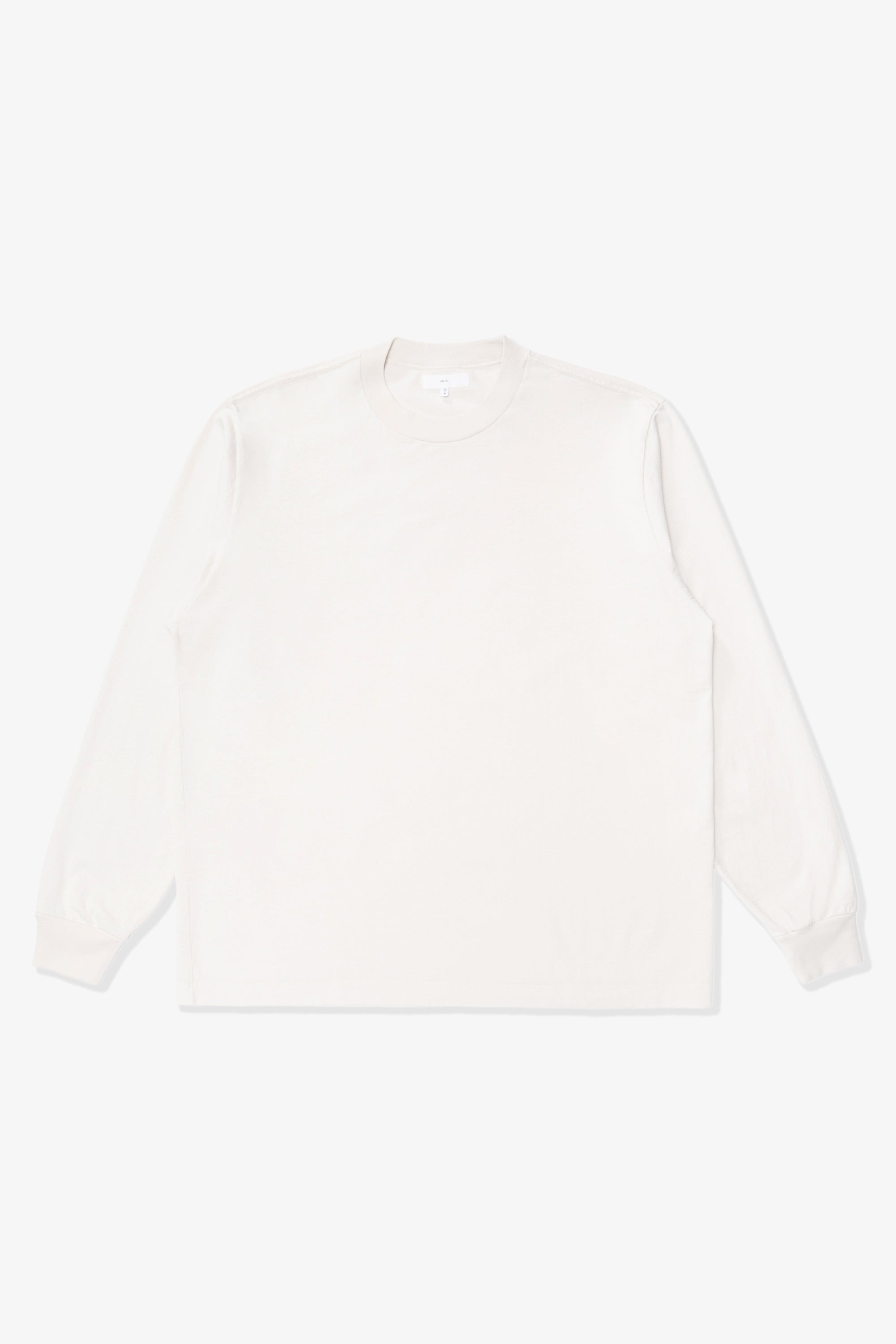 Full-length lay-flat photo of LW102LS LS Municipal Pocket T-shirt in Off White