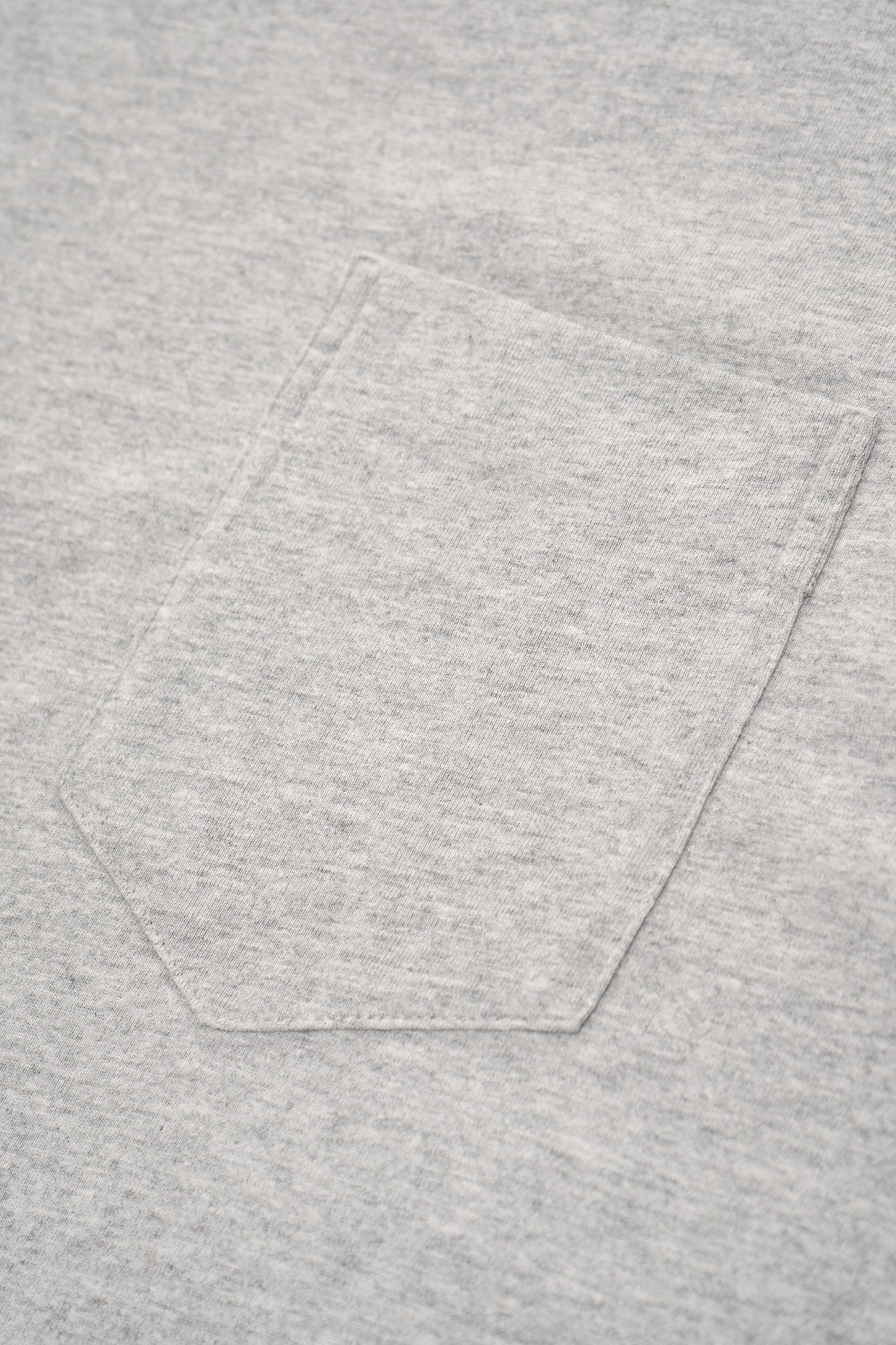 Close-up of pocket of LW103 Municipal Pocket T-shirt in heather gray