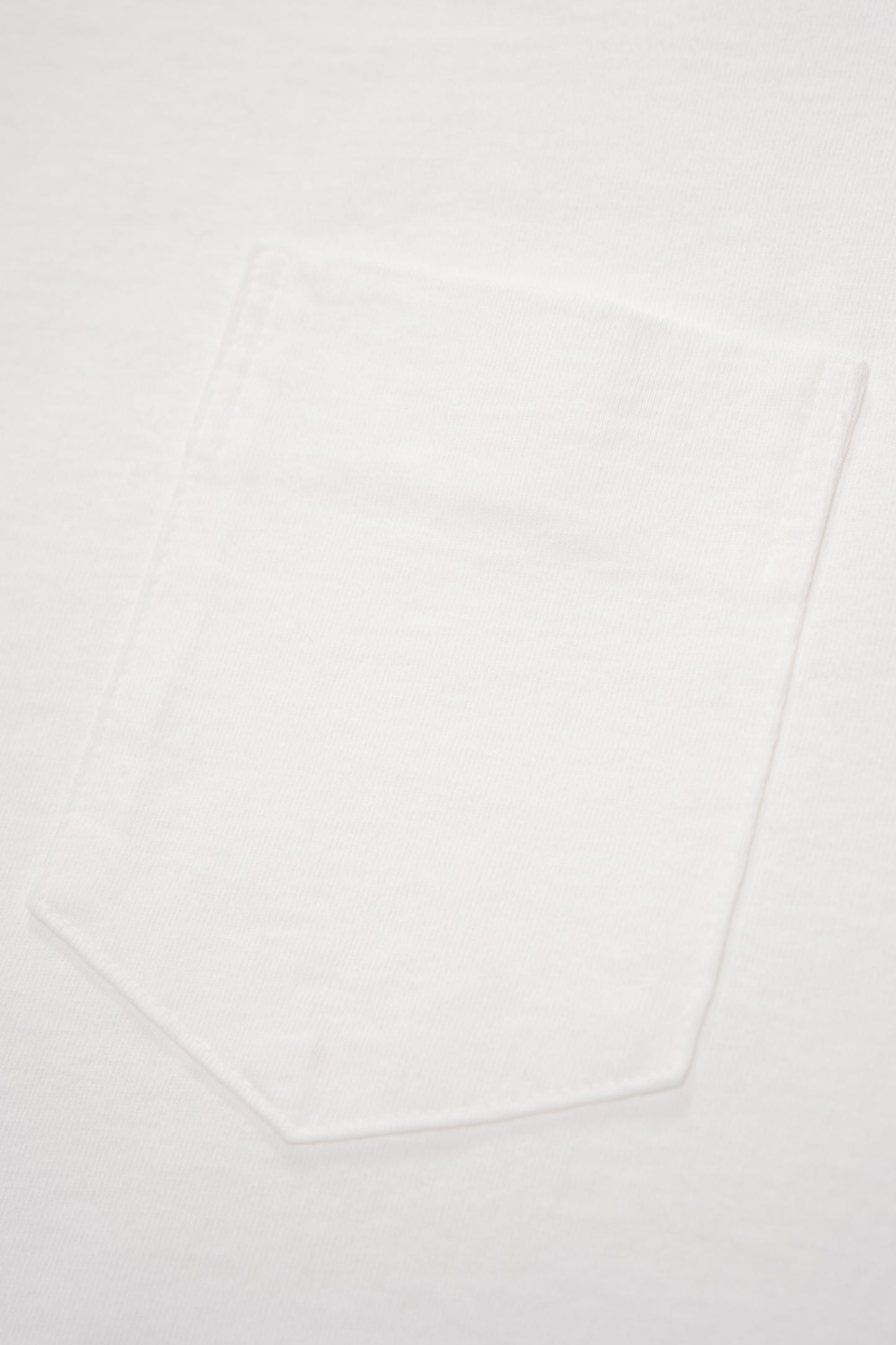 Close-up of pocket of LW103 Municipal Pocket T-shirt in white