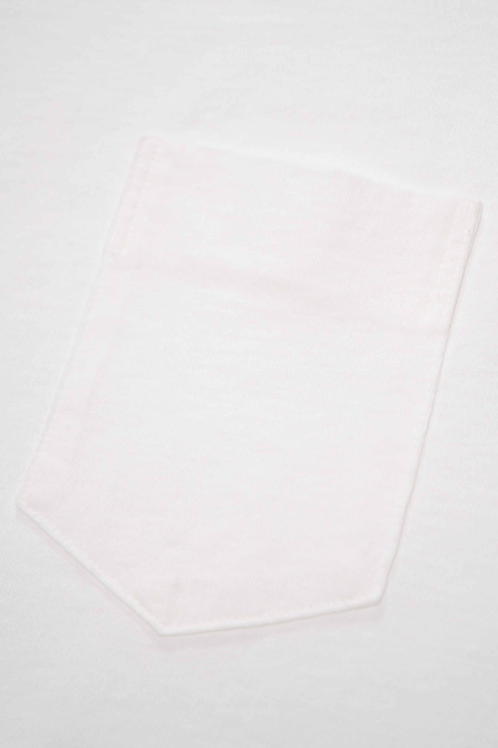 Close-up of pocket of LW103 Municipal Pocket T-shirt in white