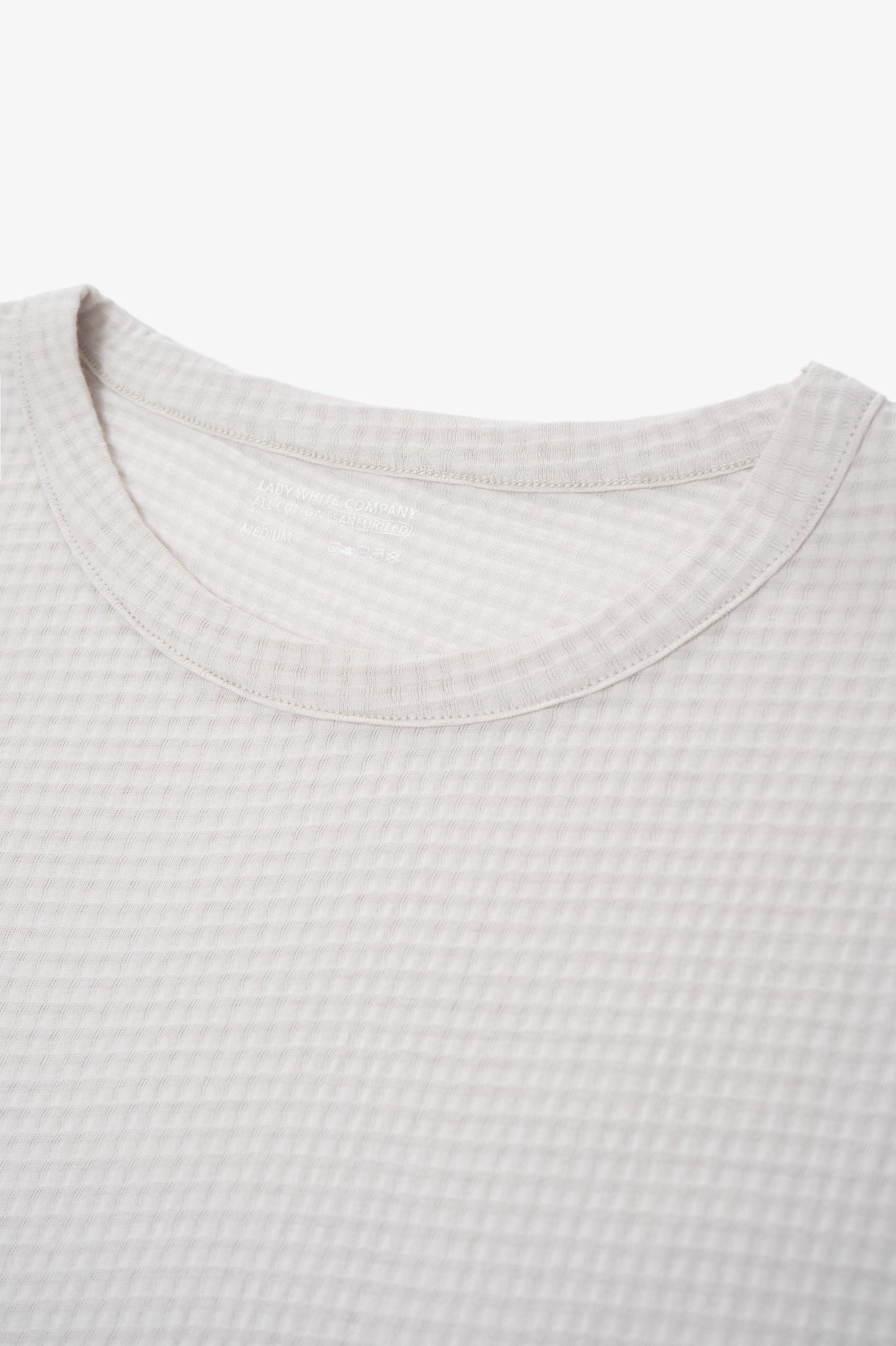 GAUZE SLEEVELESS T-SHIRT - SOLAR GREY