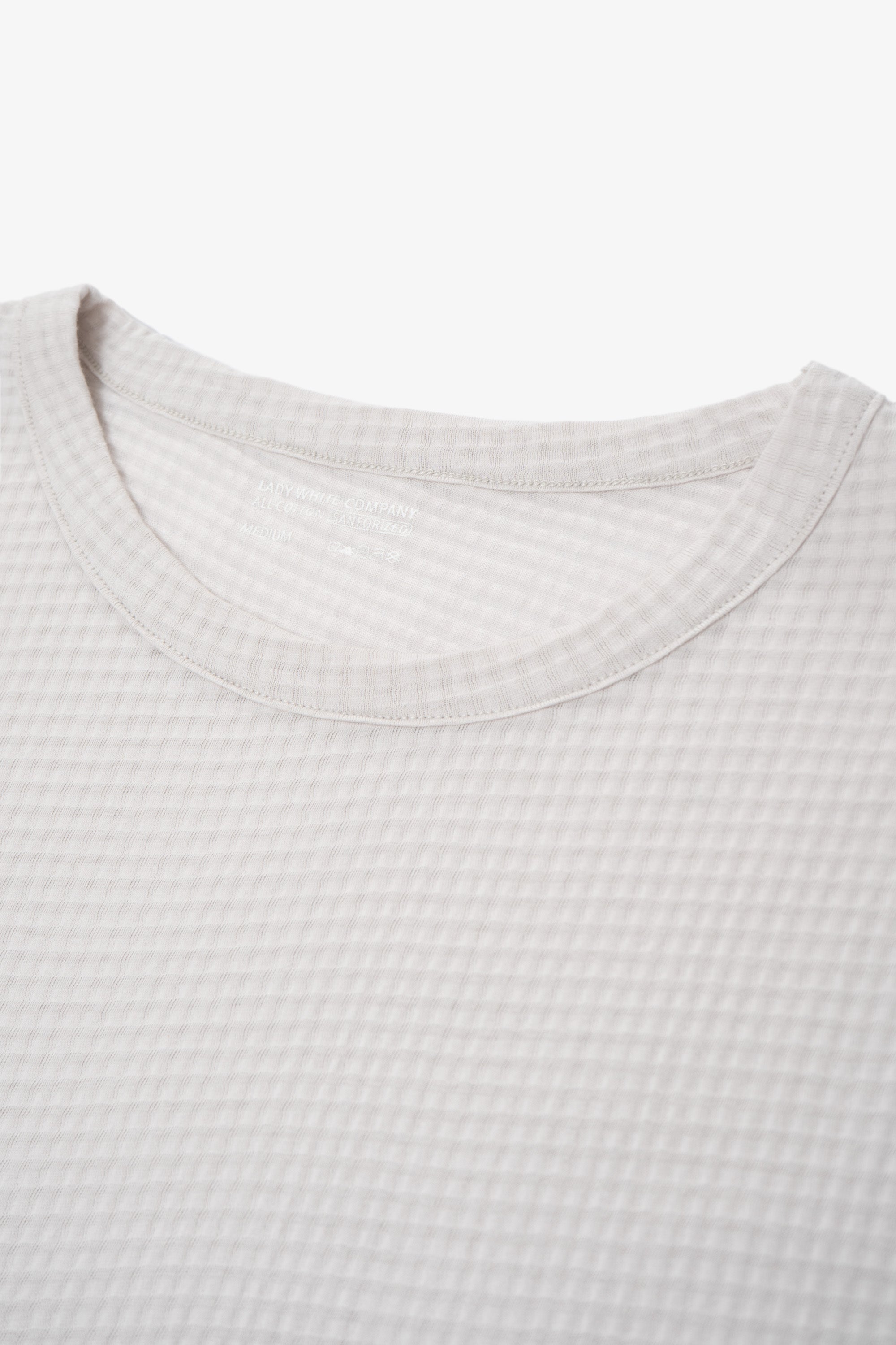 GAUZE SLEEVELESS T-SHIRT - SOLAR GREY
