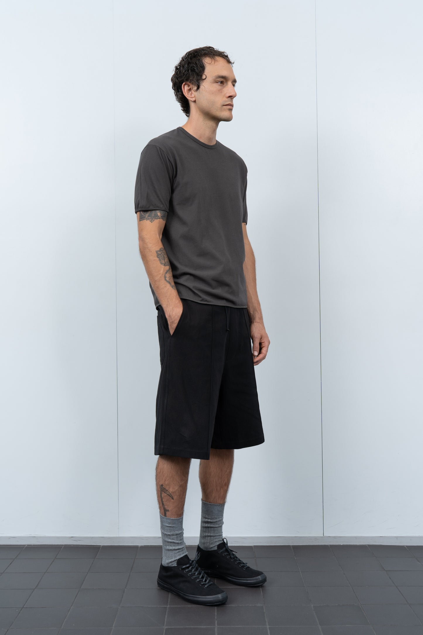 BINDED DRY-LITE T-SHIRT - FLINT