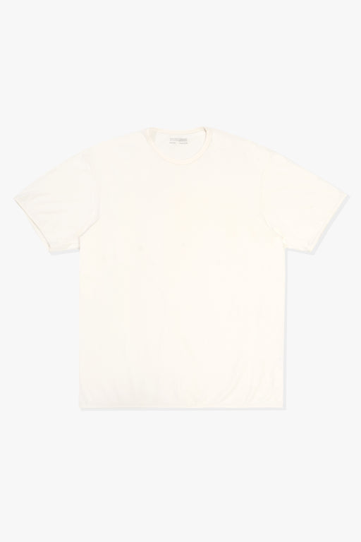 Full length flat-lay photograph of the LW110 Dry Lite T-shirt in White