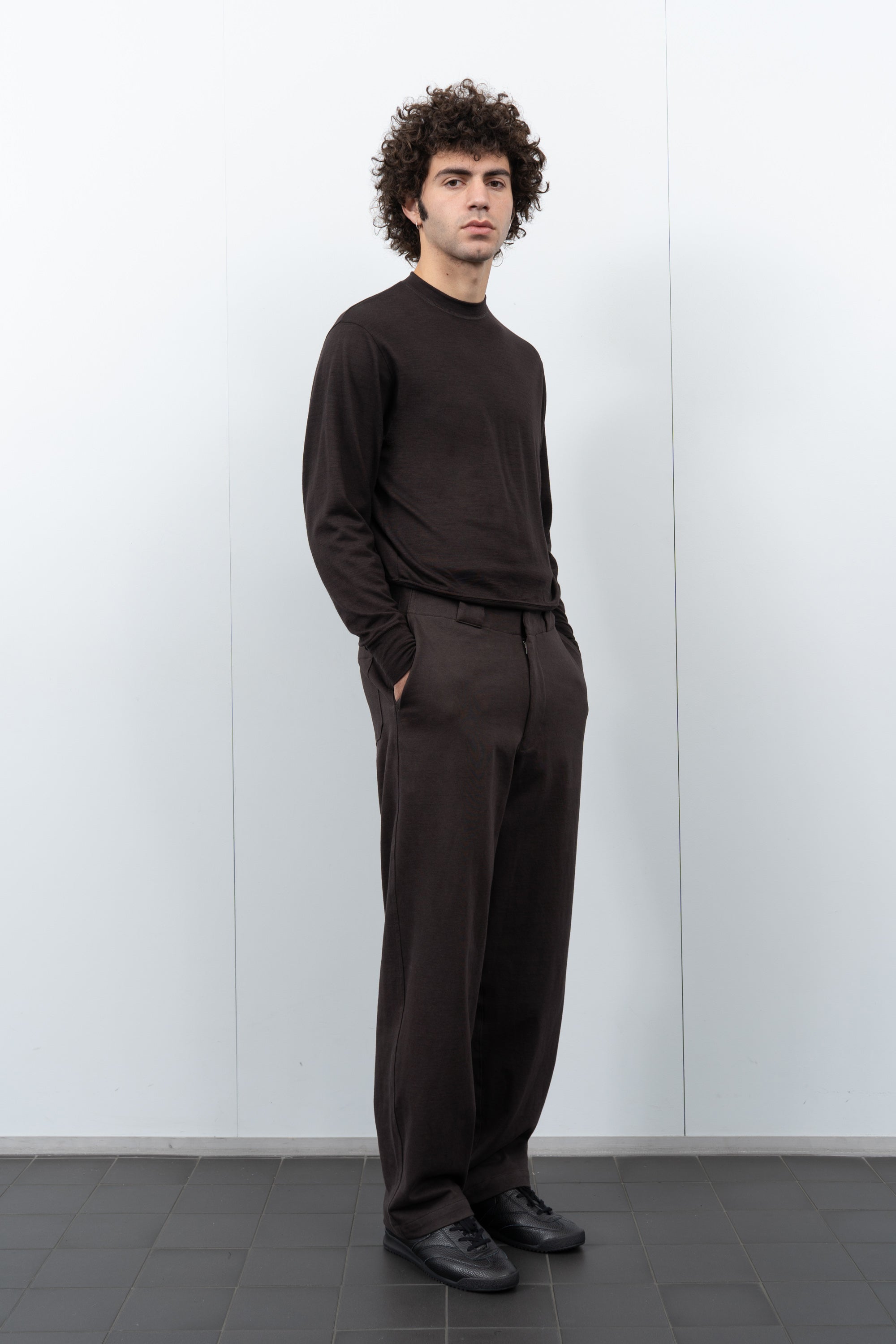 LW1100 Jersey Trouser on a model