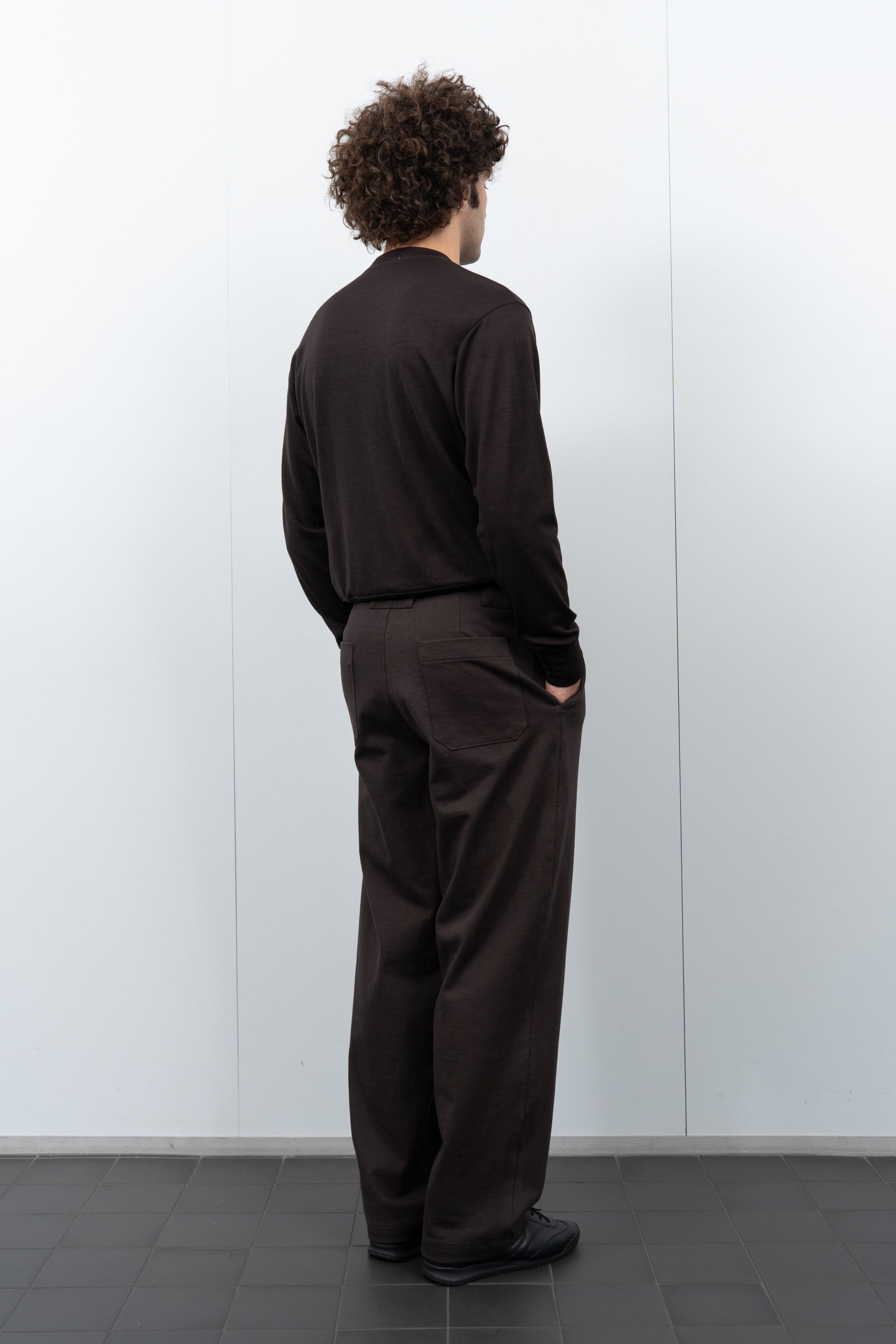 LW1100 Jersey Trouser on a model