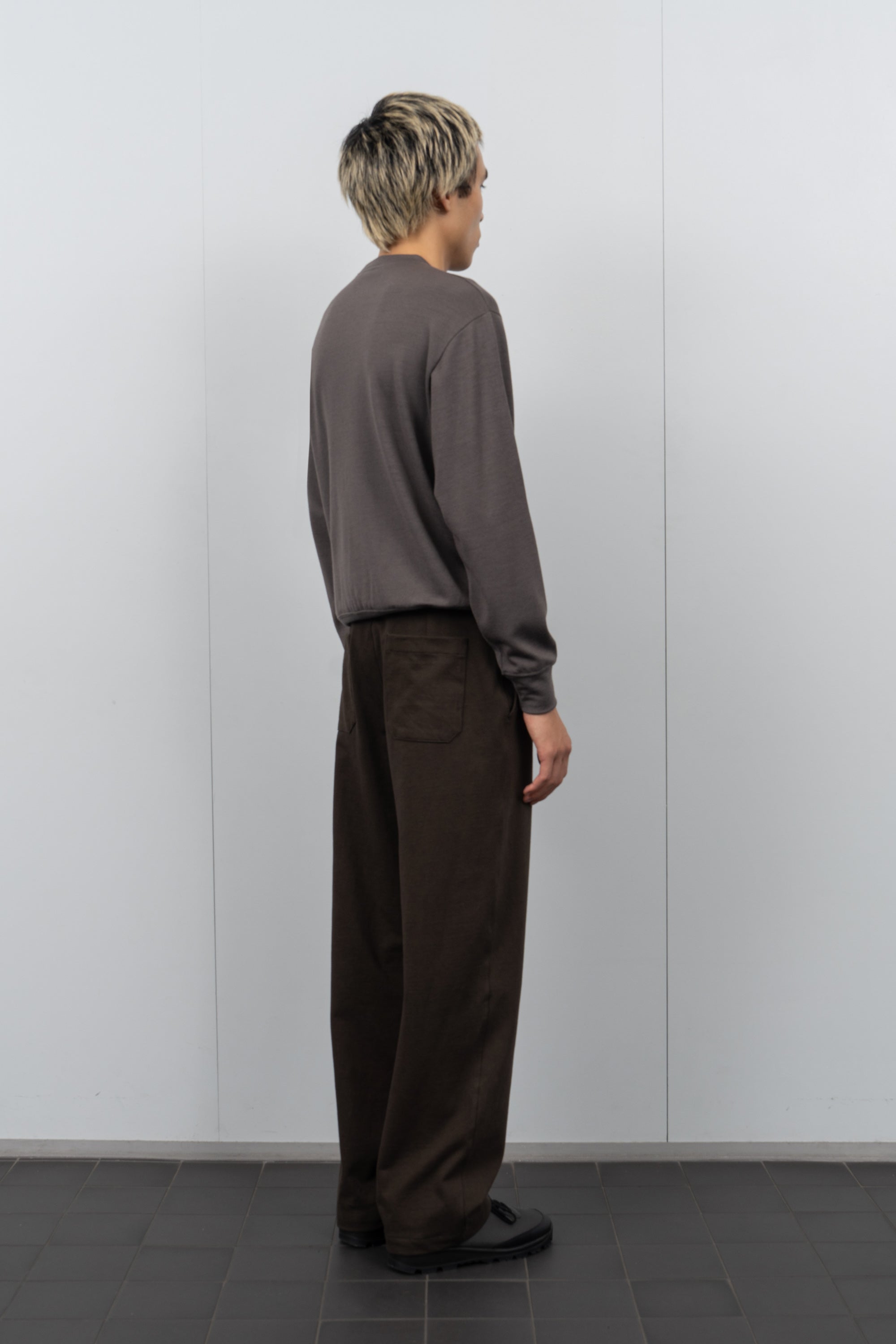 JERSEY TROUSER - BLACK OLIVE