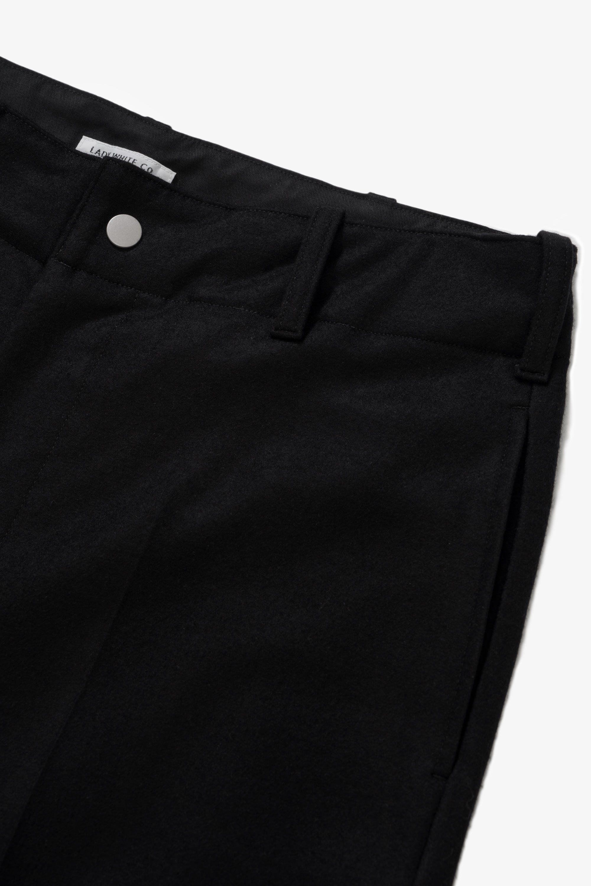 WOOL JERSEY PANT - BLACK