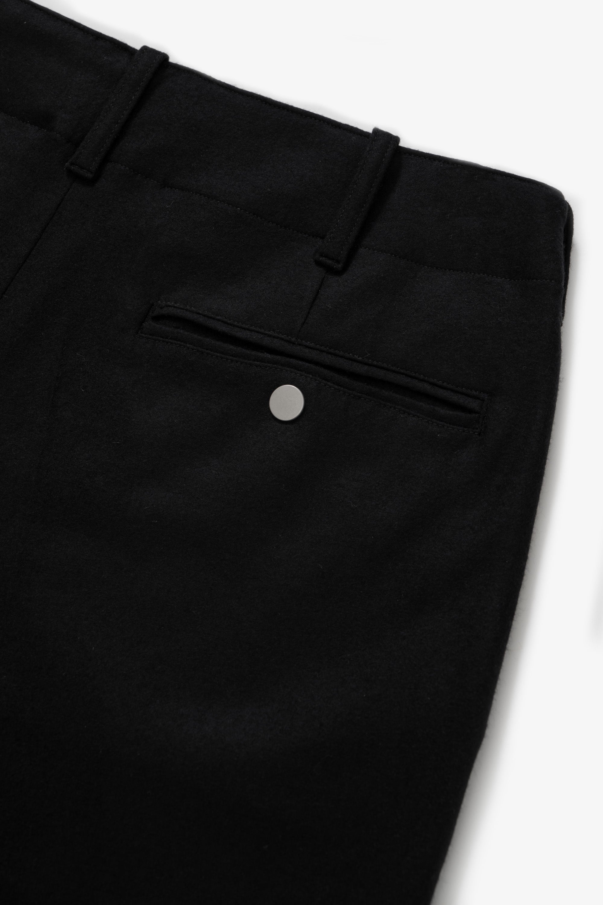 WOOL JERSEY PANT - BLACK