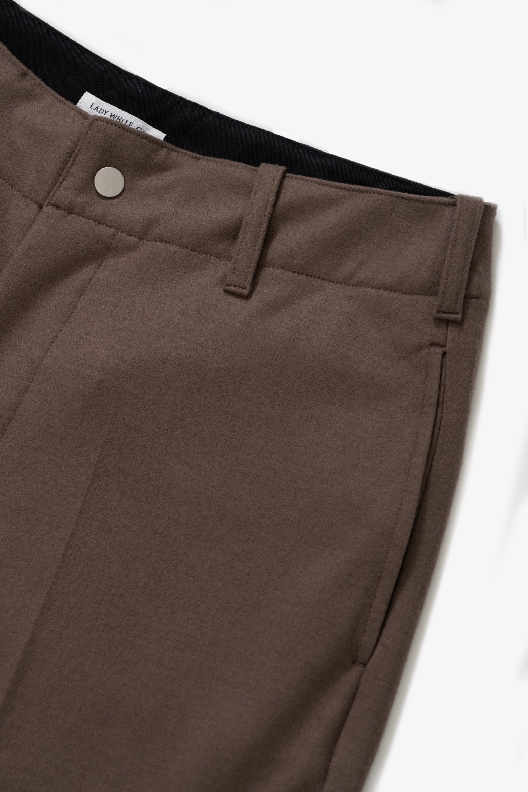 WOOL JERSEY PANT - CEMENT