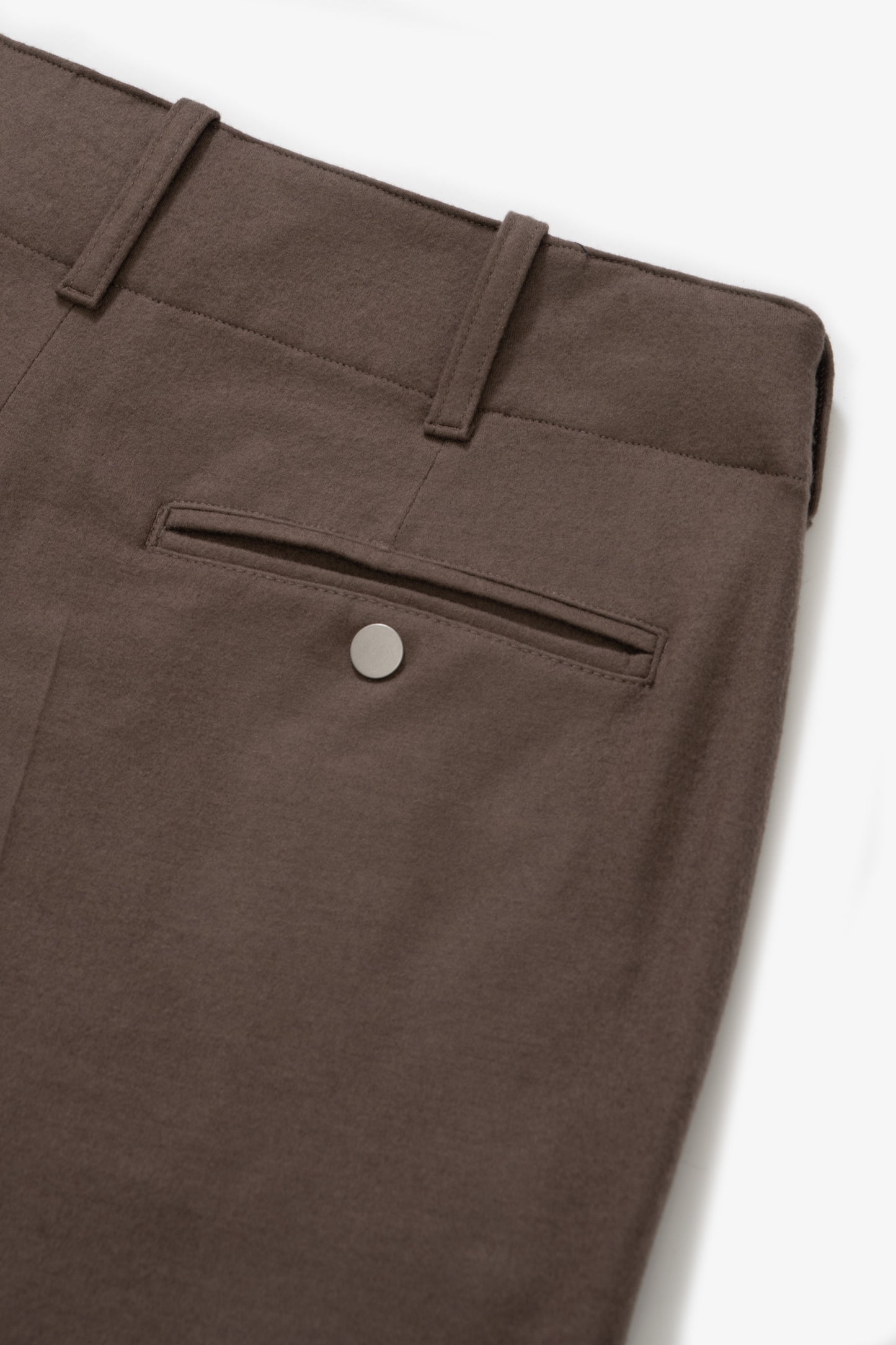 WOOL JERSEY PANT - CEMENT