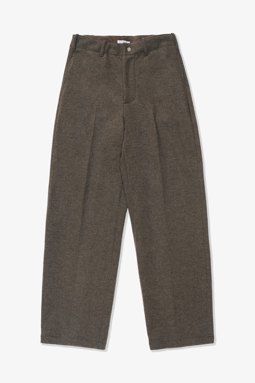 CRATER WOOL TROUSER - CEMENT