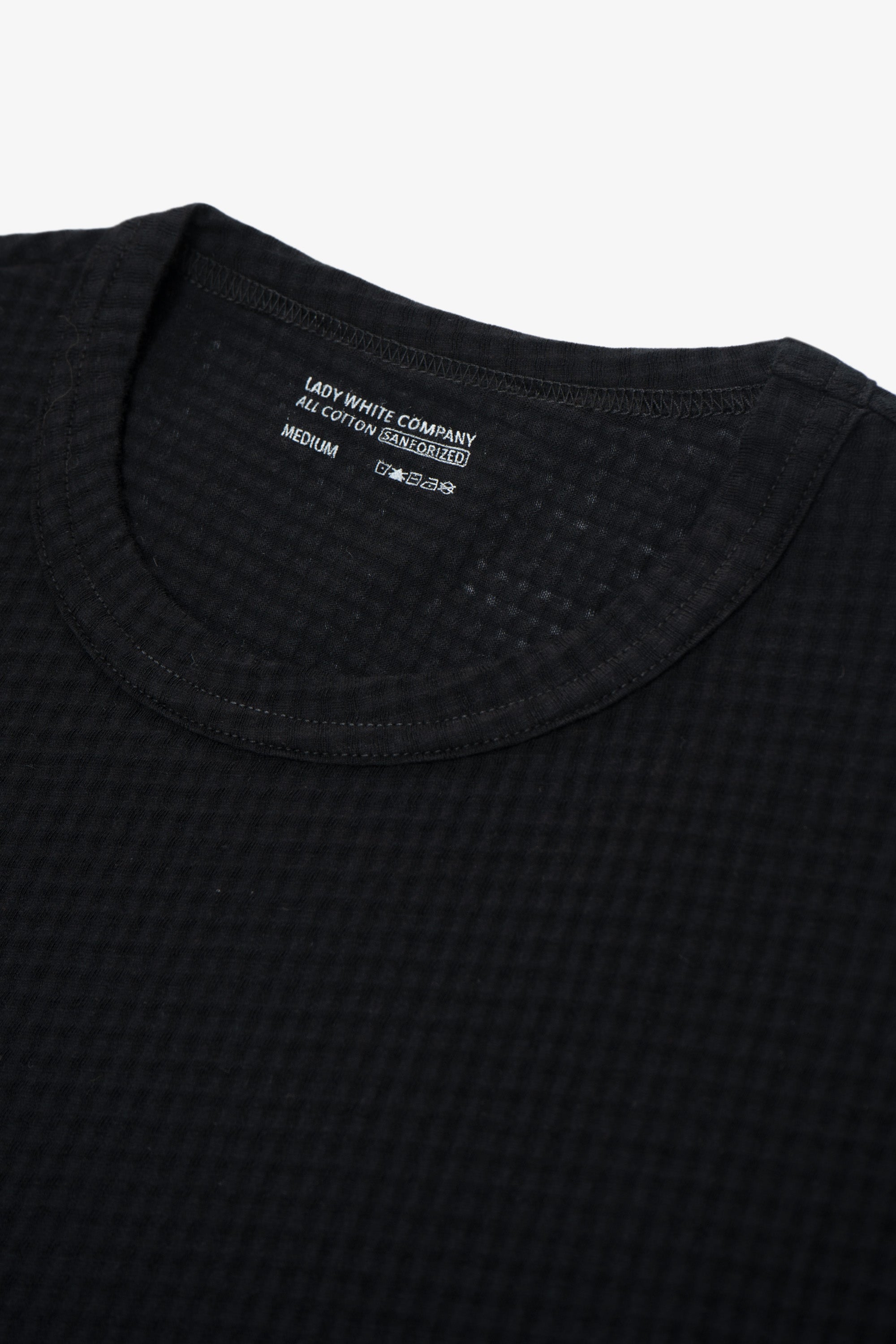 SHEER GAUZE T-SHIRT - BLACK – LADY WHITE CO.