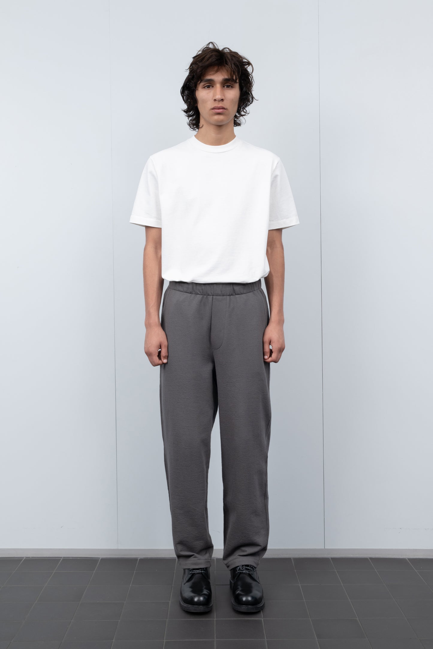 TEXTURED LOUNGE PANT - SOLID GREY