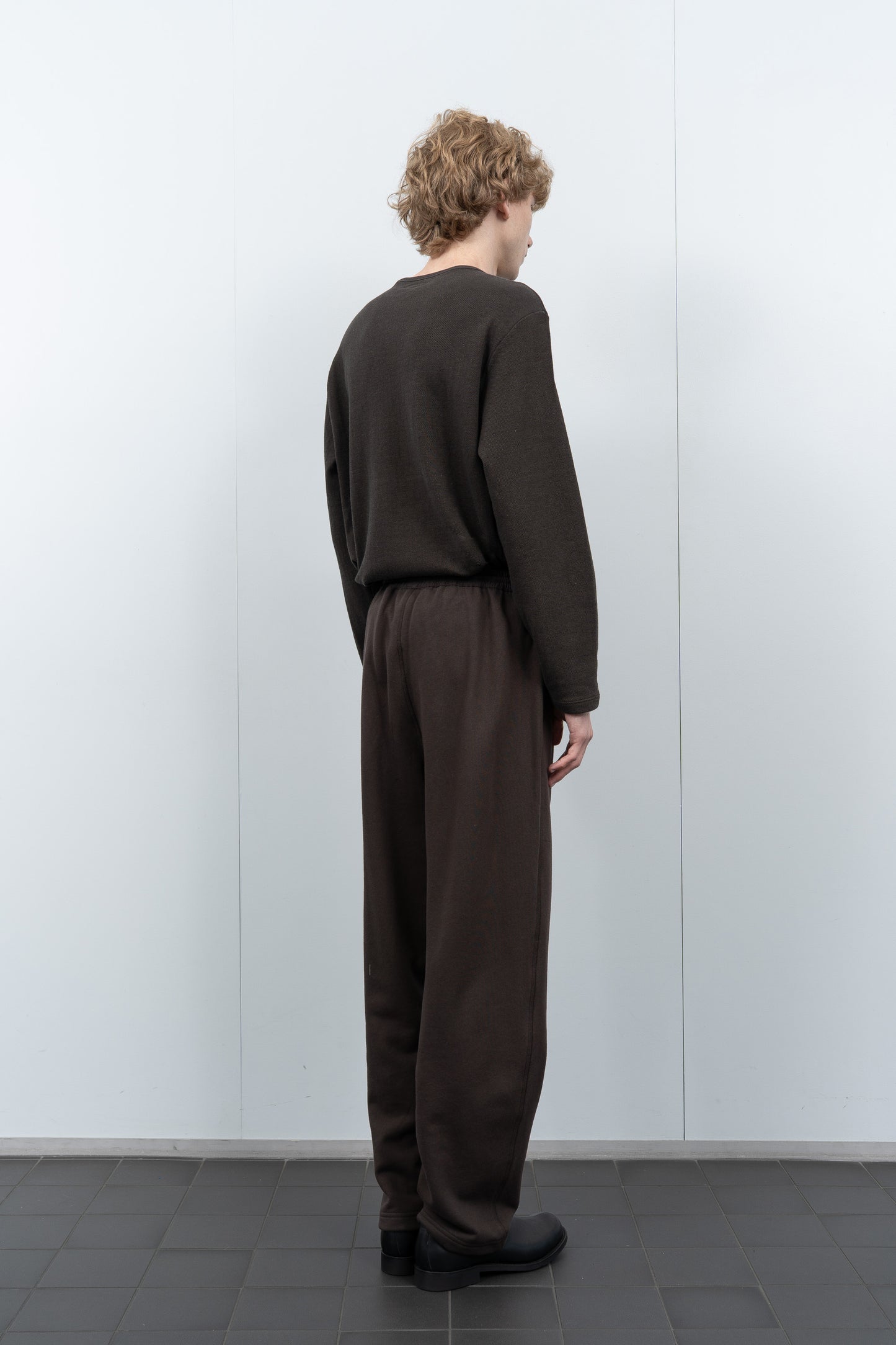 WOVEN WB SWEATPANT - BLACK MUSHROOM