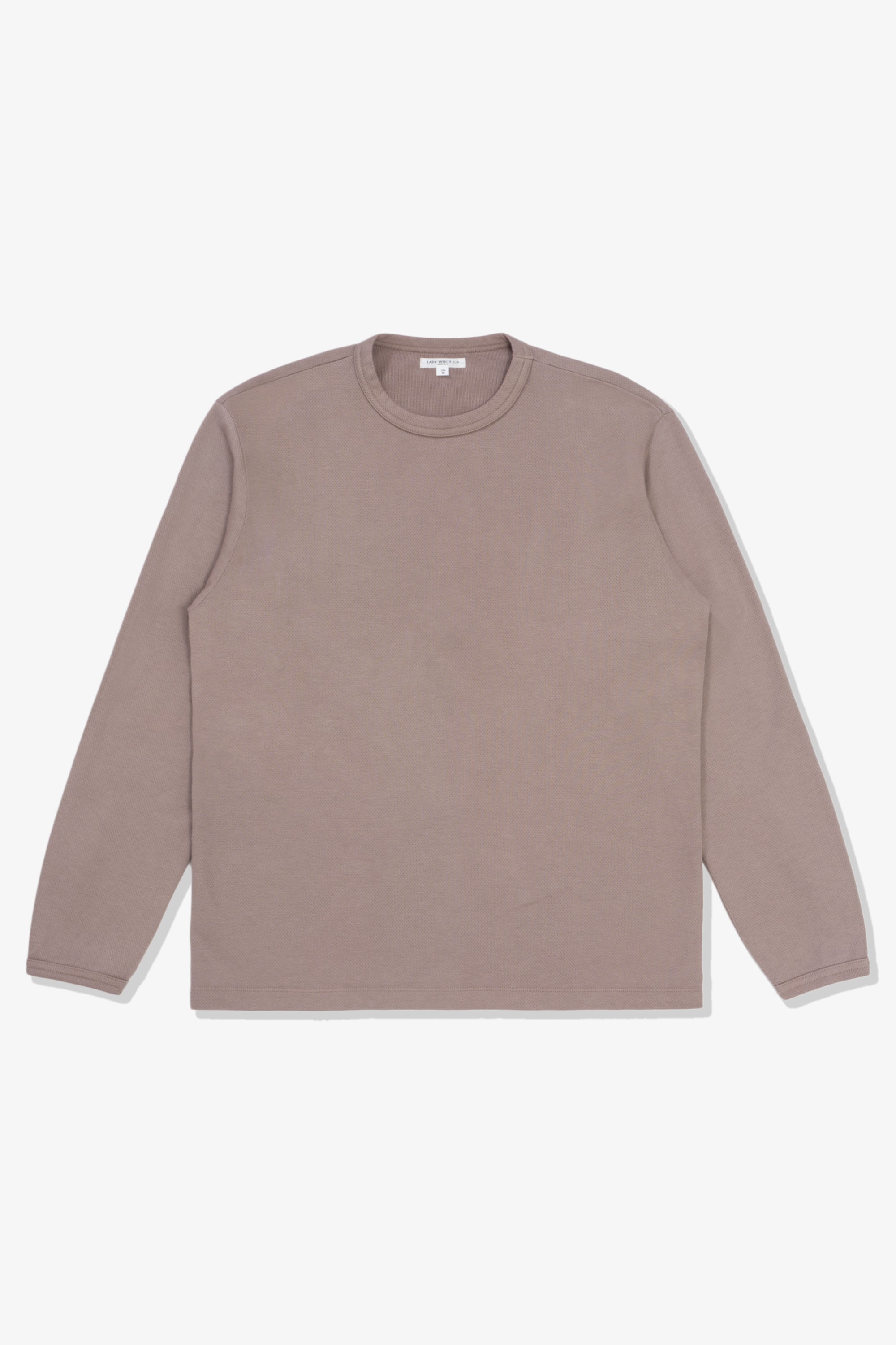 L/S MESH TOP - PALE PURPLE