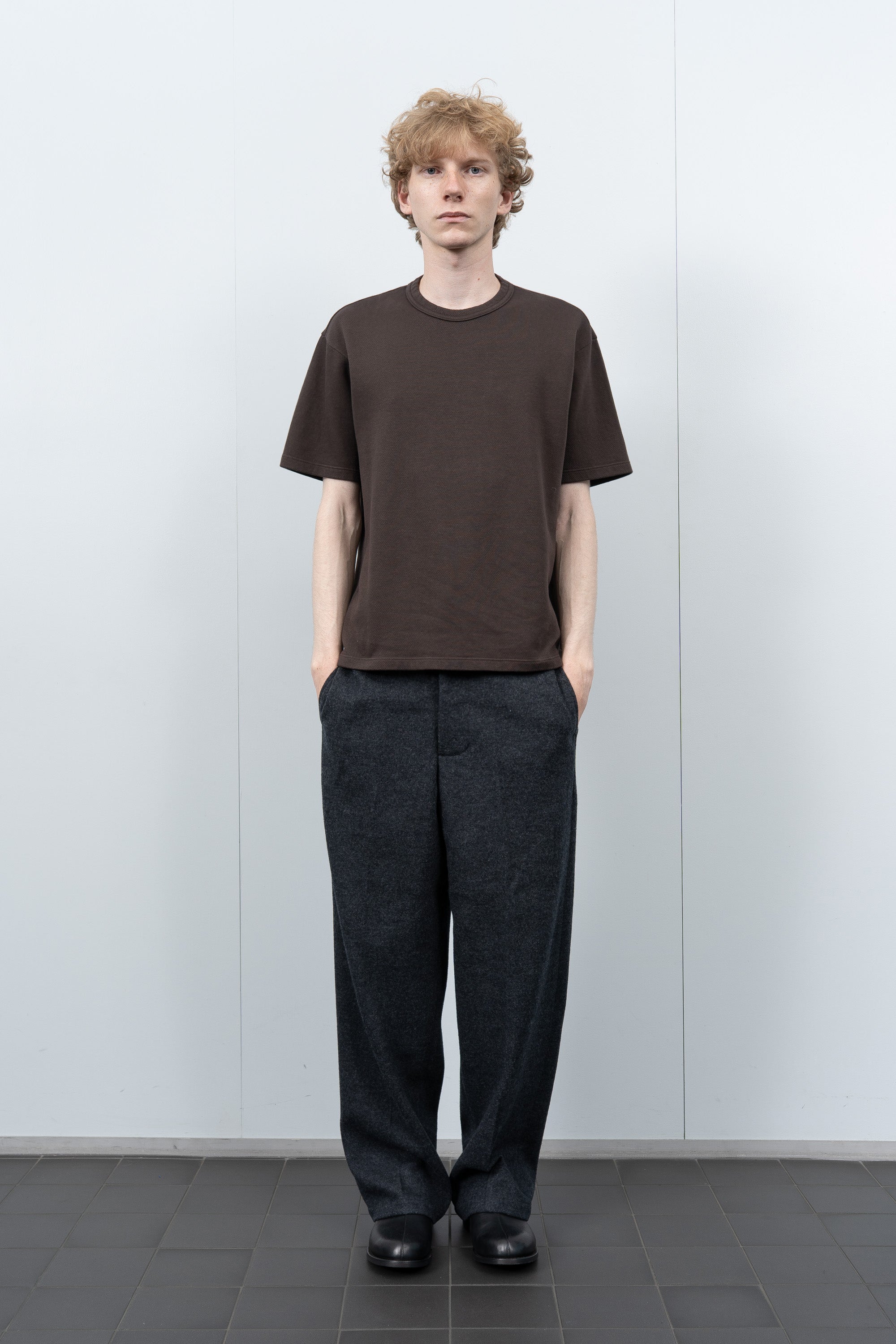 MESH T-SHIRT - BLACK MUSHROOM