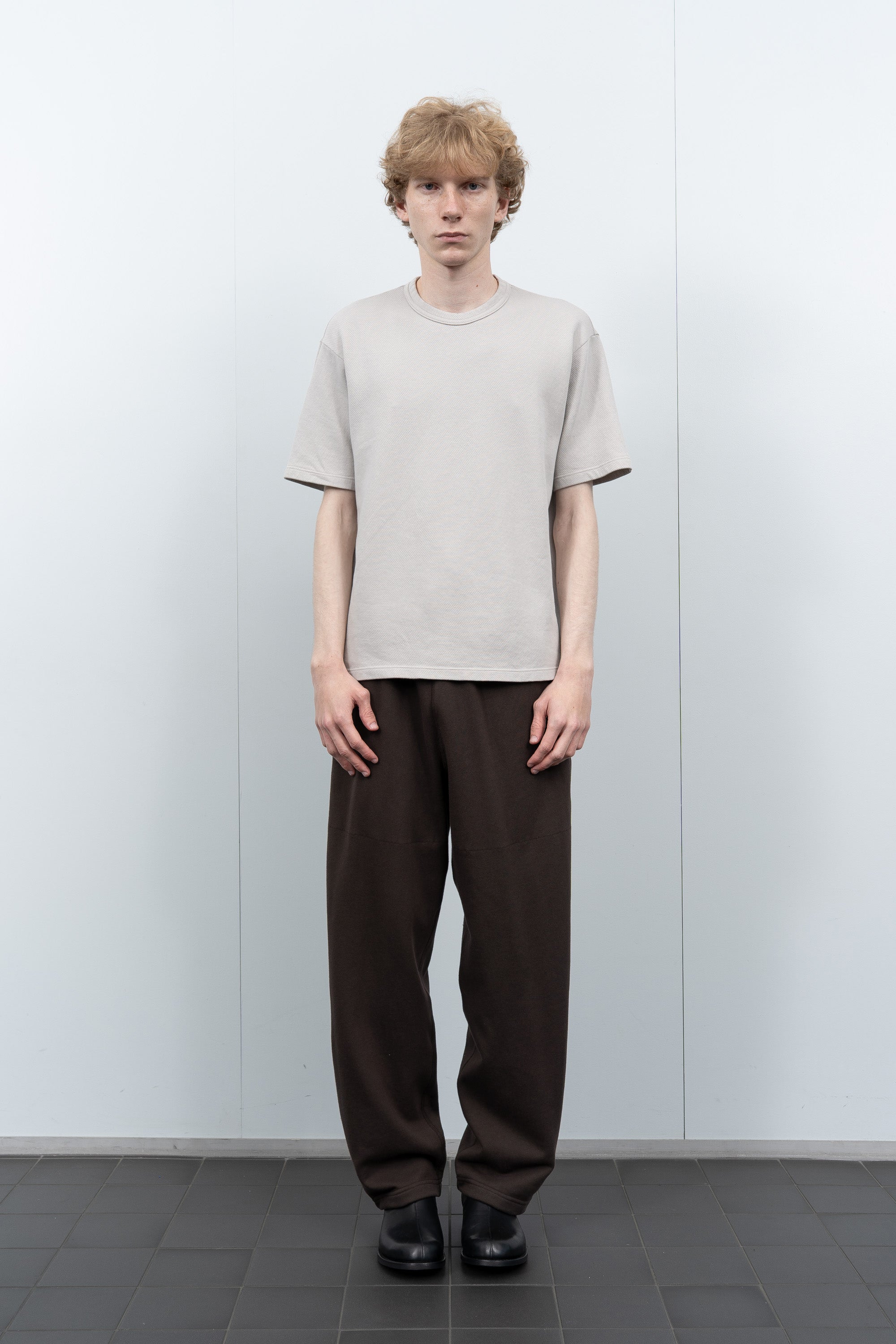 MESH T-SHIRT - OAK GREY