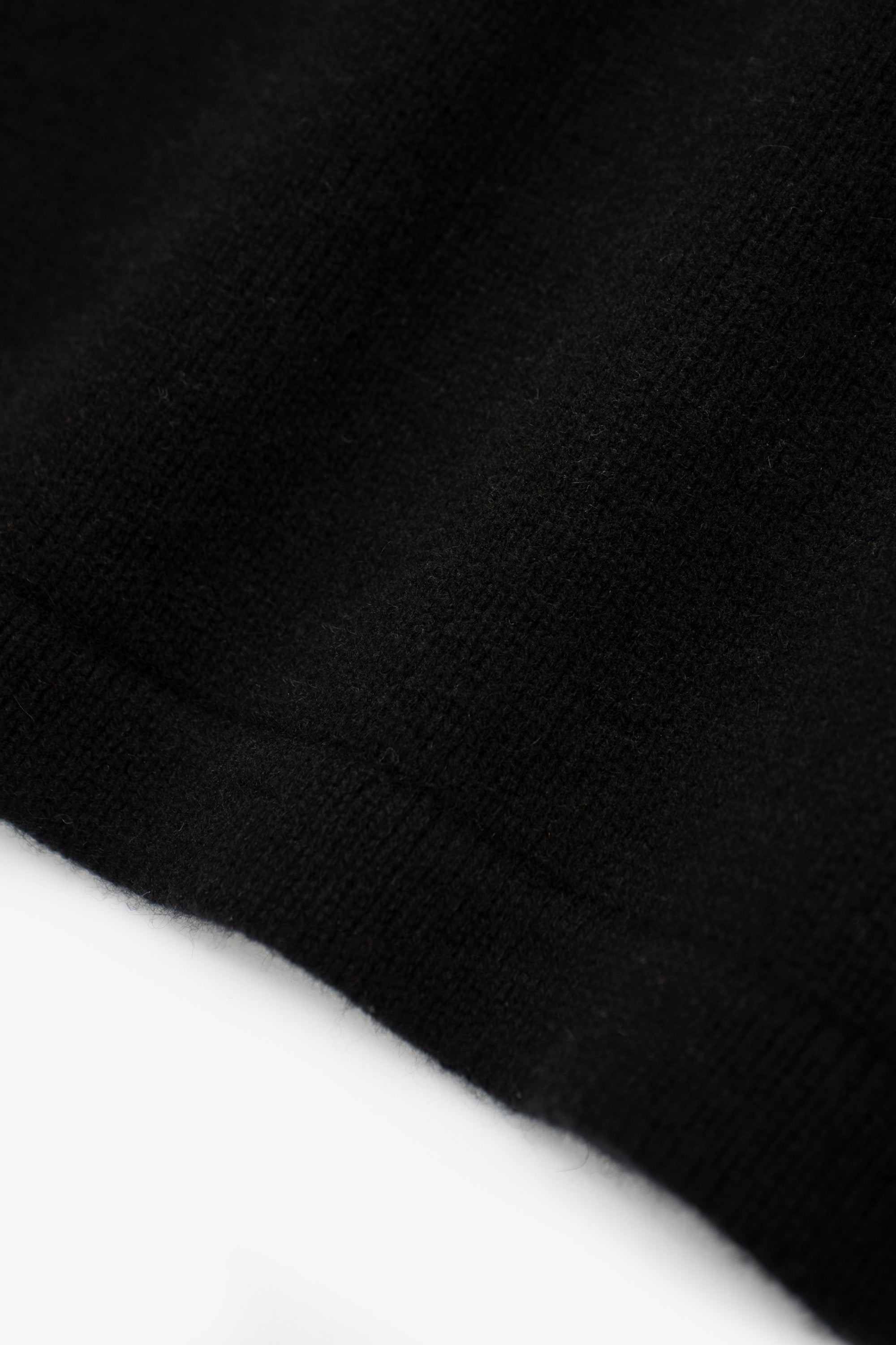 WOOL CASHMERE SWEATER - BLACK
