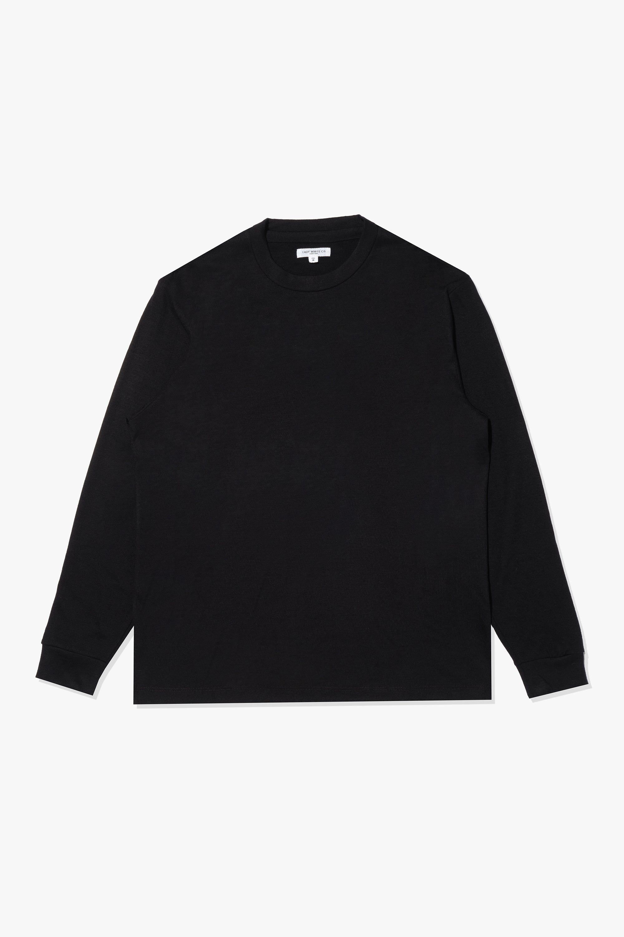 L/S WOOL T-SHIRT - NAVY