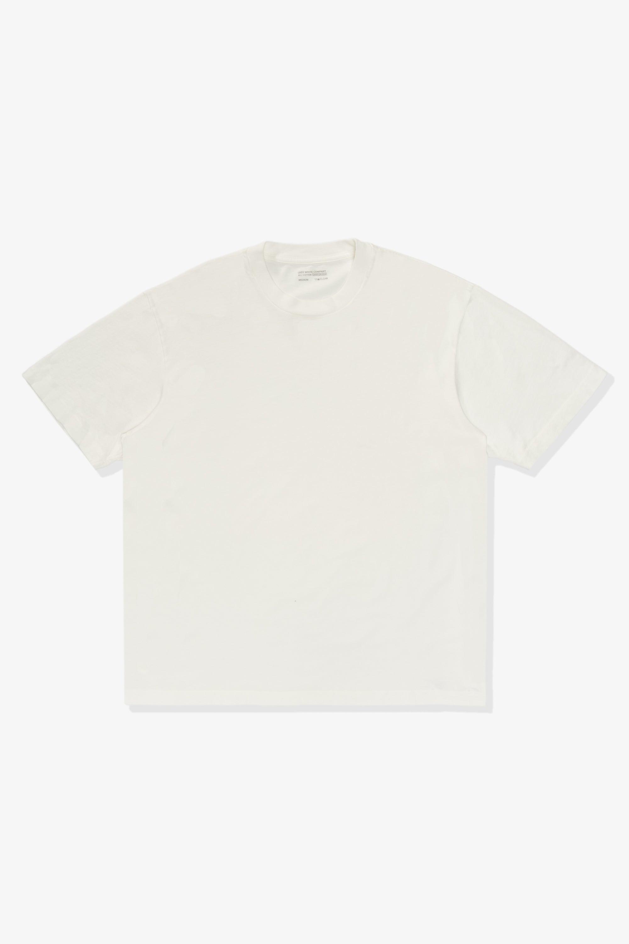 Full front-facing flat overview of LW141 Athens T-shirt in White