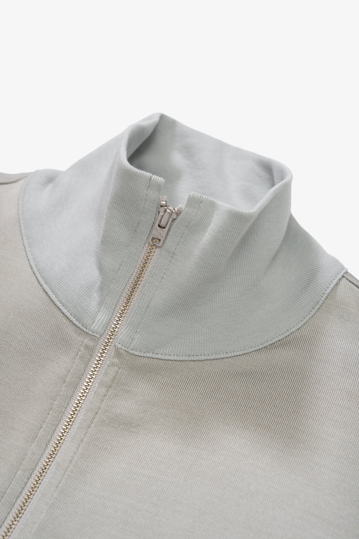 COTTON RAYON FULL ZIP - POST GREY