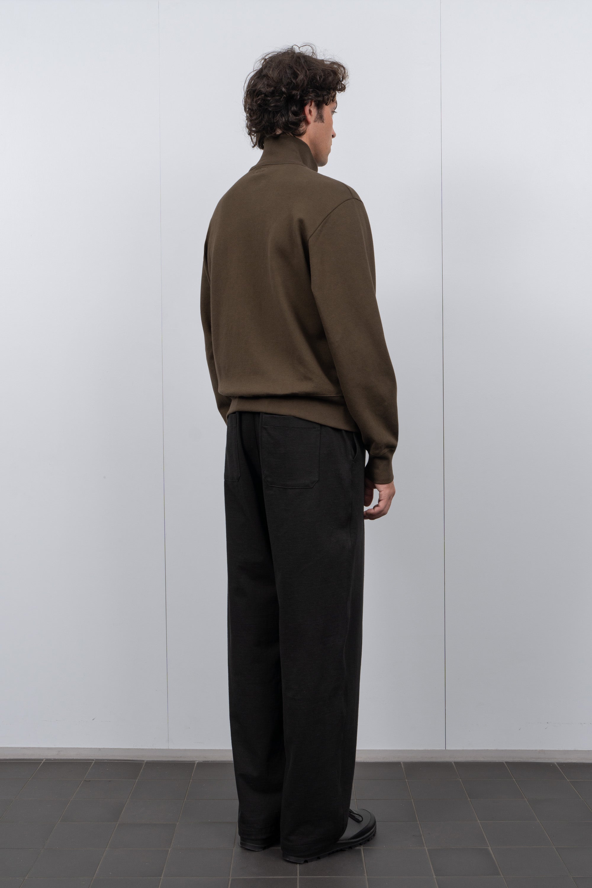 MESH FULL ZIP BLACK OLIVE LADY WHITE CO