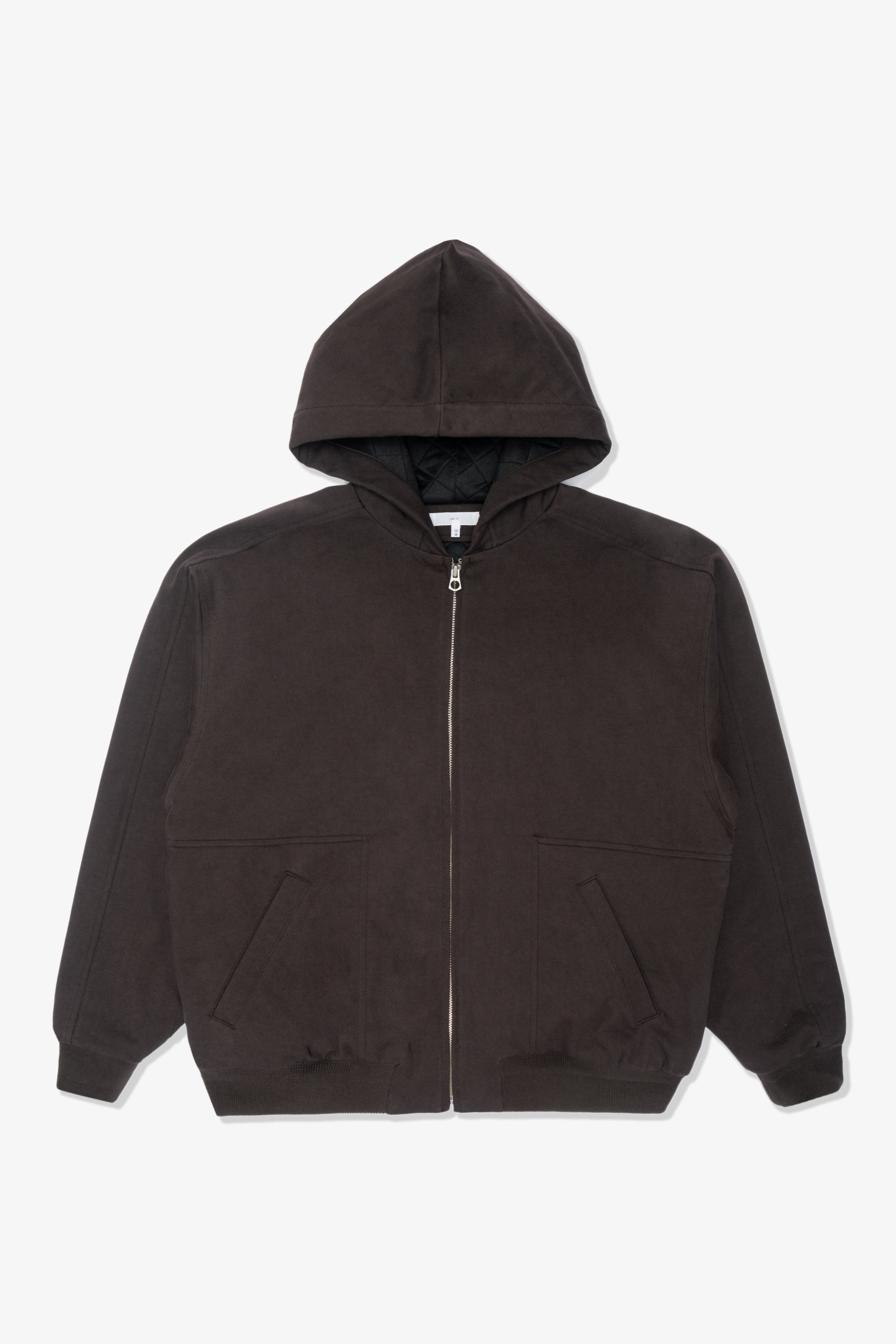 HOODED BARRINGTON JACKET - BLACK MUSHROOM