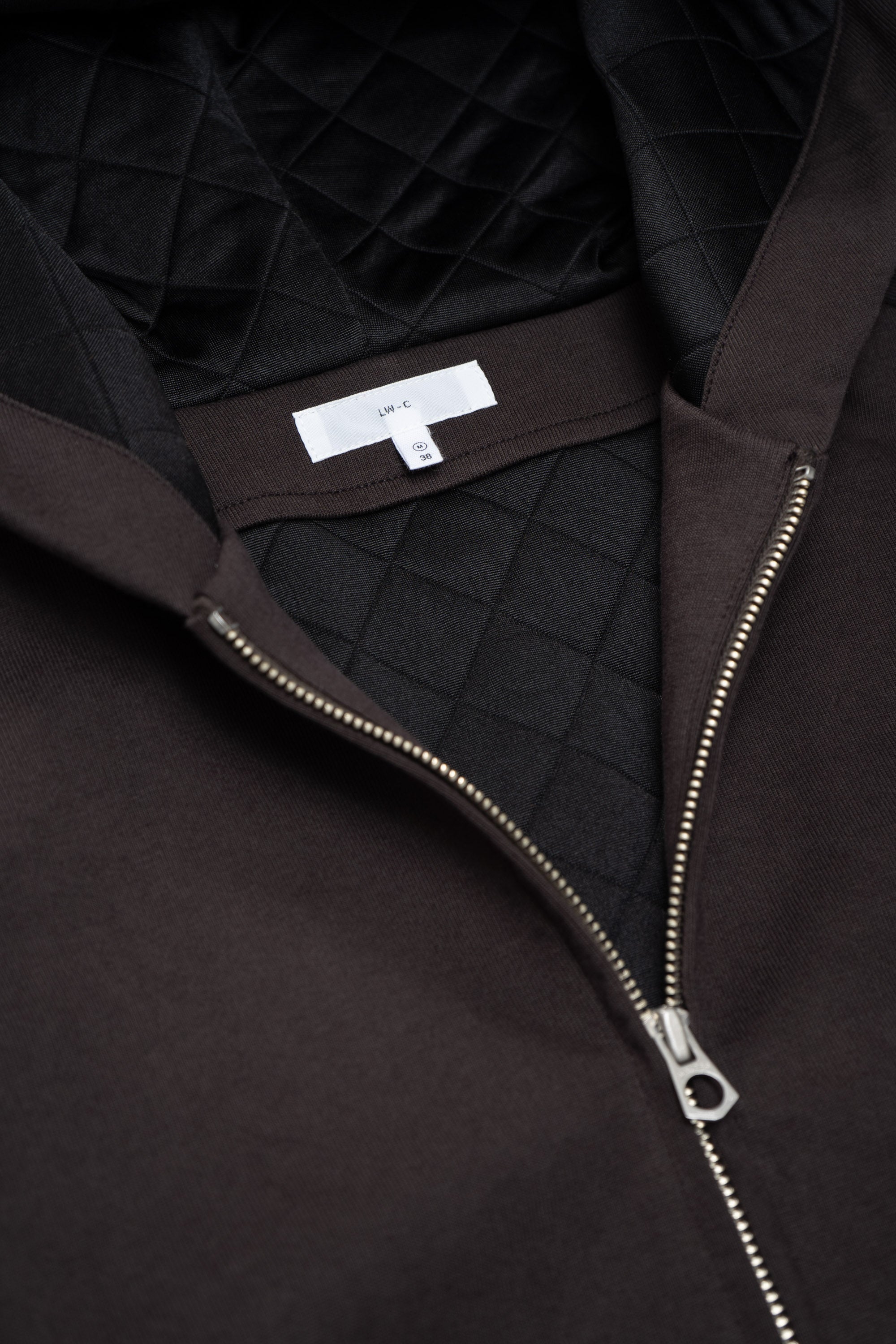 HOODED BARRINGTON JACKET - BLACK MUSHROOM